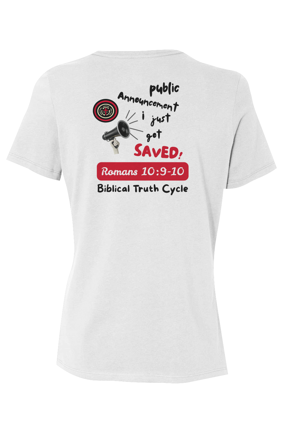 Biblical Truth Cycle - Ladies' Relaxed Jersey Tee (Public Announcement)