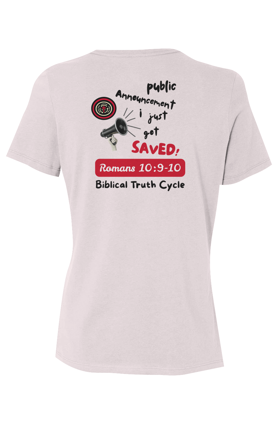 Biblical Truth Cycle - Ladies' Relaxed Jersey Tee (Public Announcement)