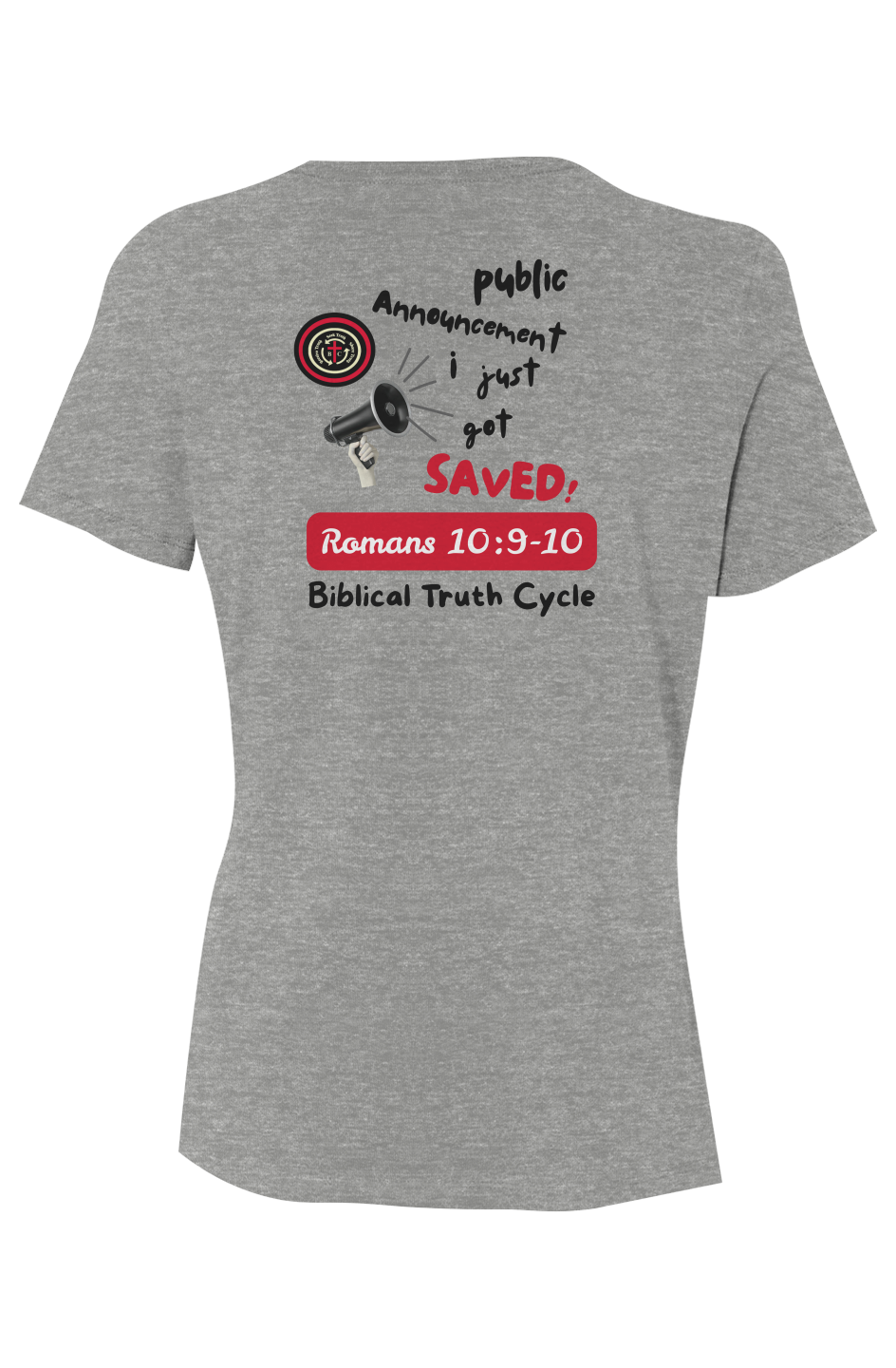 Biblical Truth Cycle - Ladies' Relaxed Jersey Tee (Public Announcement)