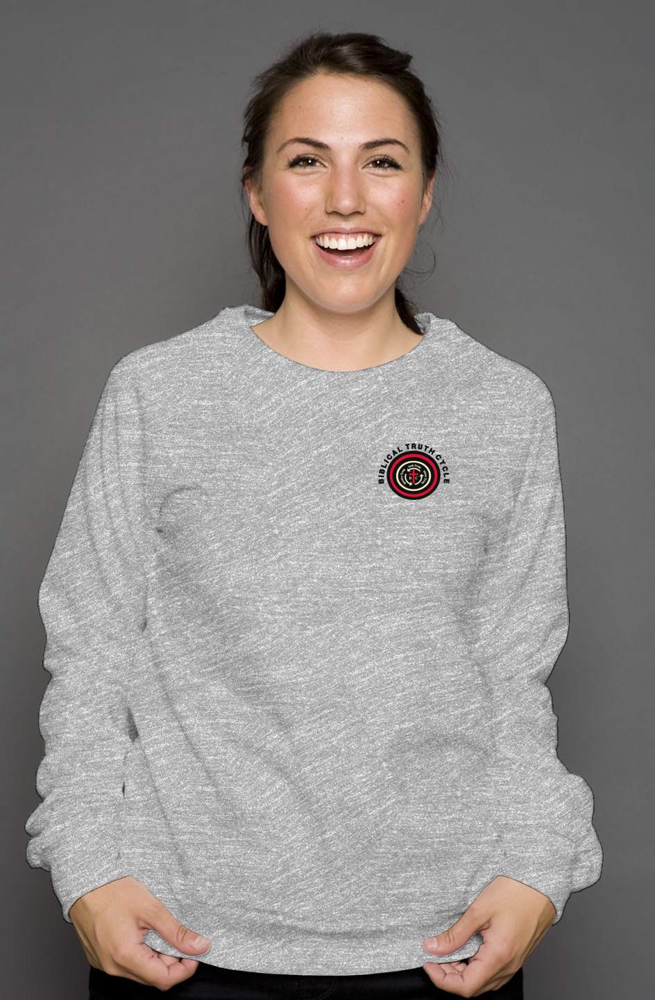 Biblical Truth Cycle - Crew Neck Sweatshirt (Public Announcement - Got Saved)