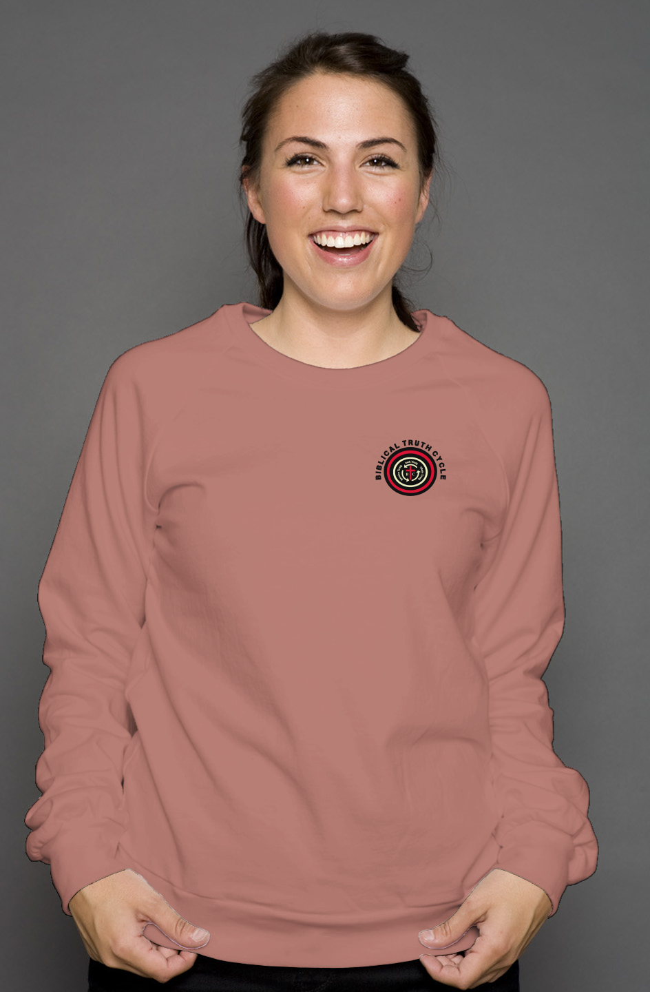 Biblical Truth Cycle - Crew Neck Sweatshirt (Public Announcement - Got Saved)
