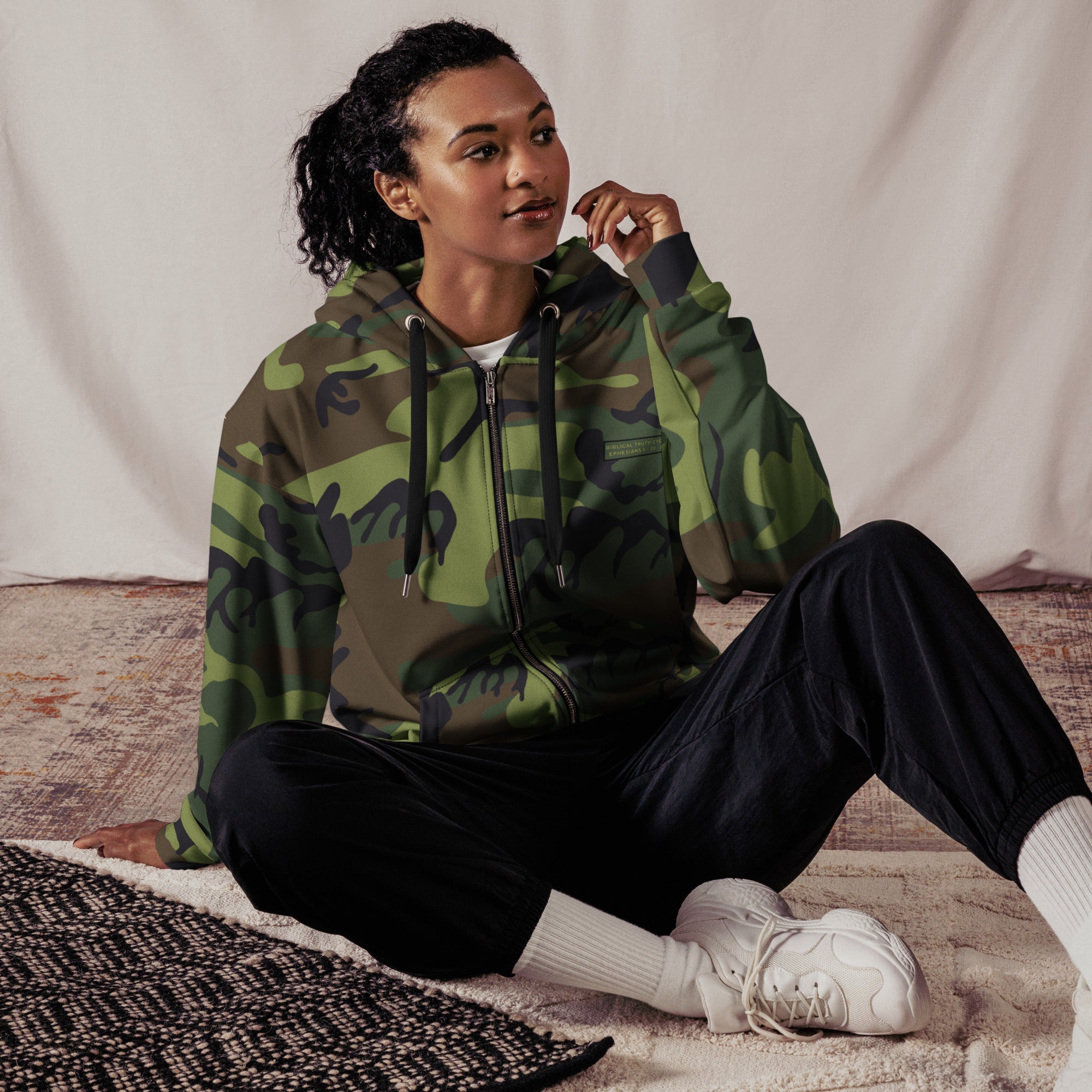 Biblical Truth Cycle - Unisex Zip Hoodie (Camouflage)