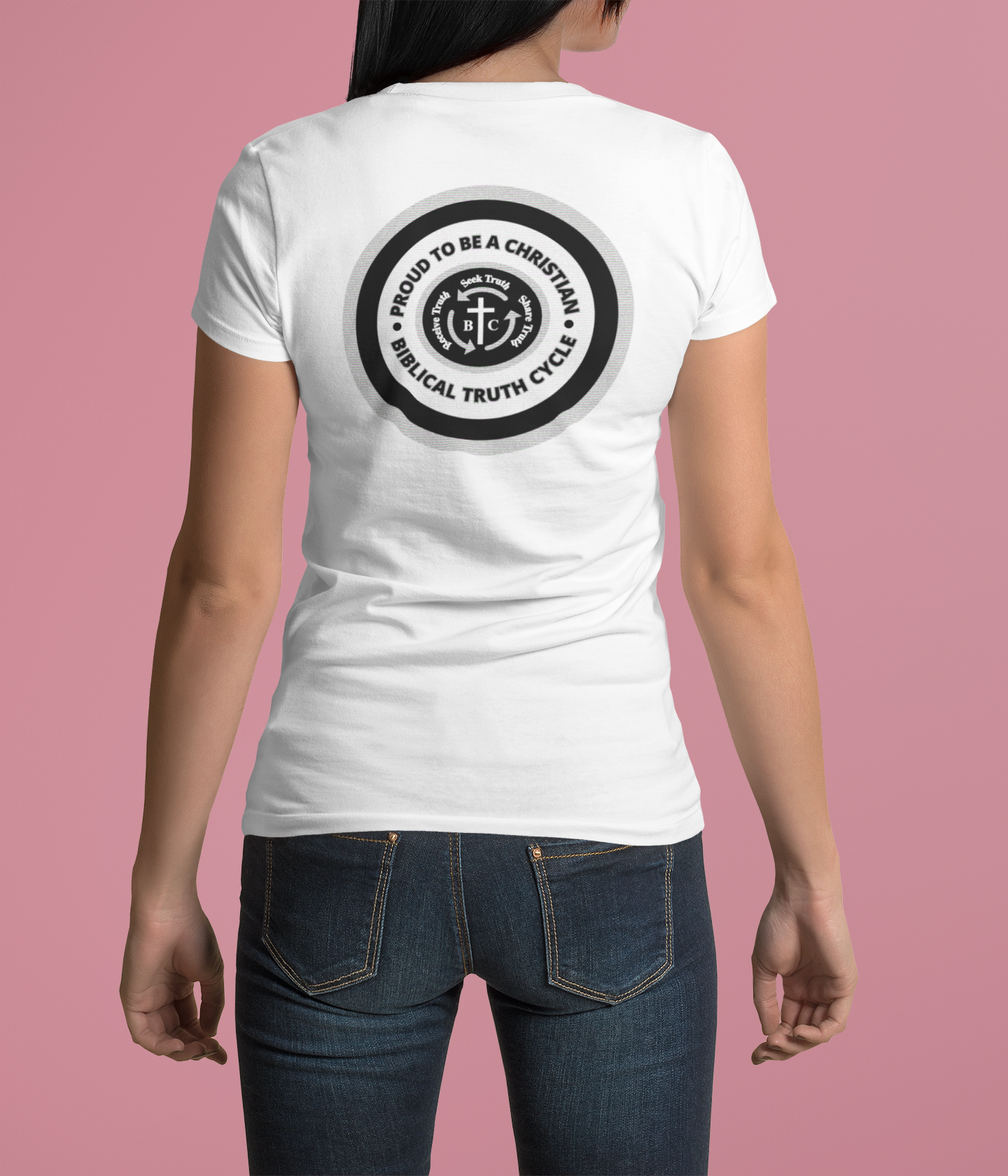 Biblical Truth Cycle - Unisex T-Shirt (Proud To Be A Christian)