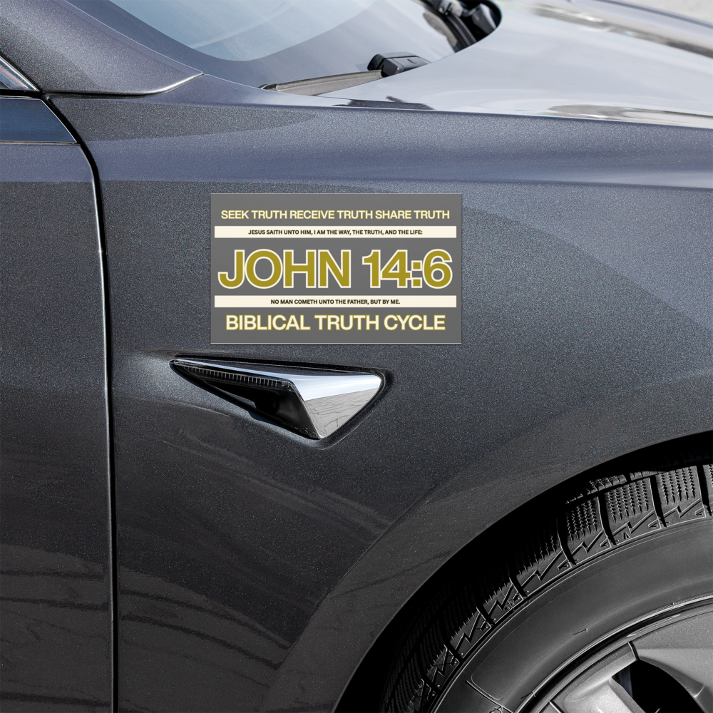 Biblical Truth Cycle - Car Magnet (John 14:6)