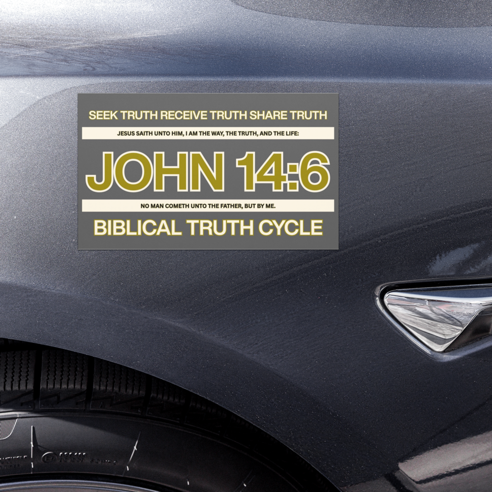 Biblical Truth Cycle - Car Magnet (John 14:6)