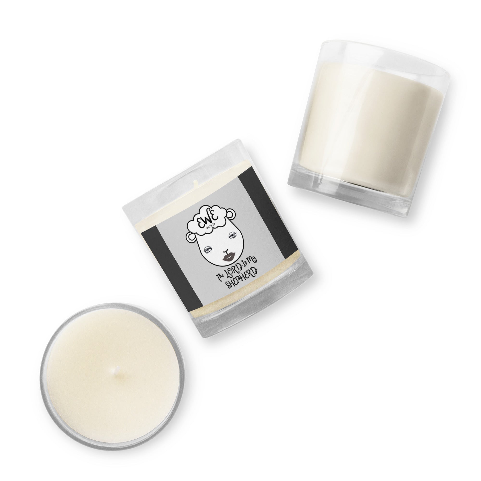 Sheep 23 - Glass Jar Candle (EWE)