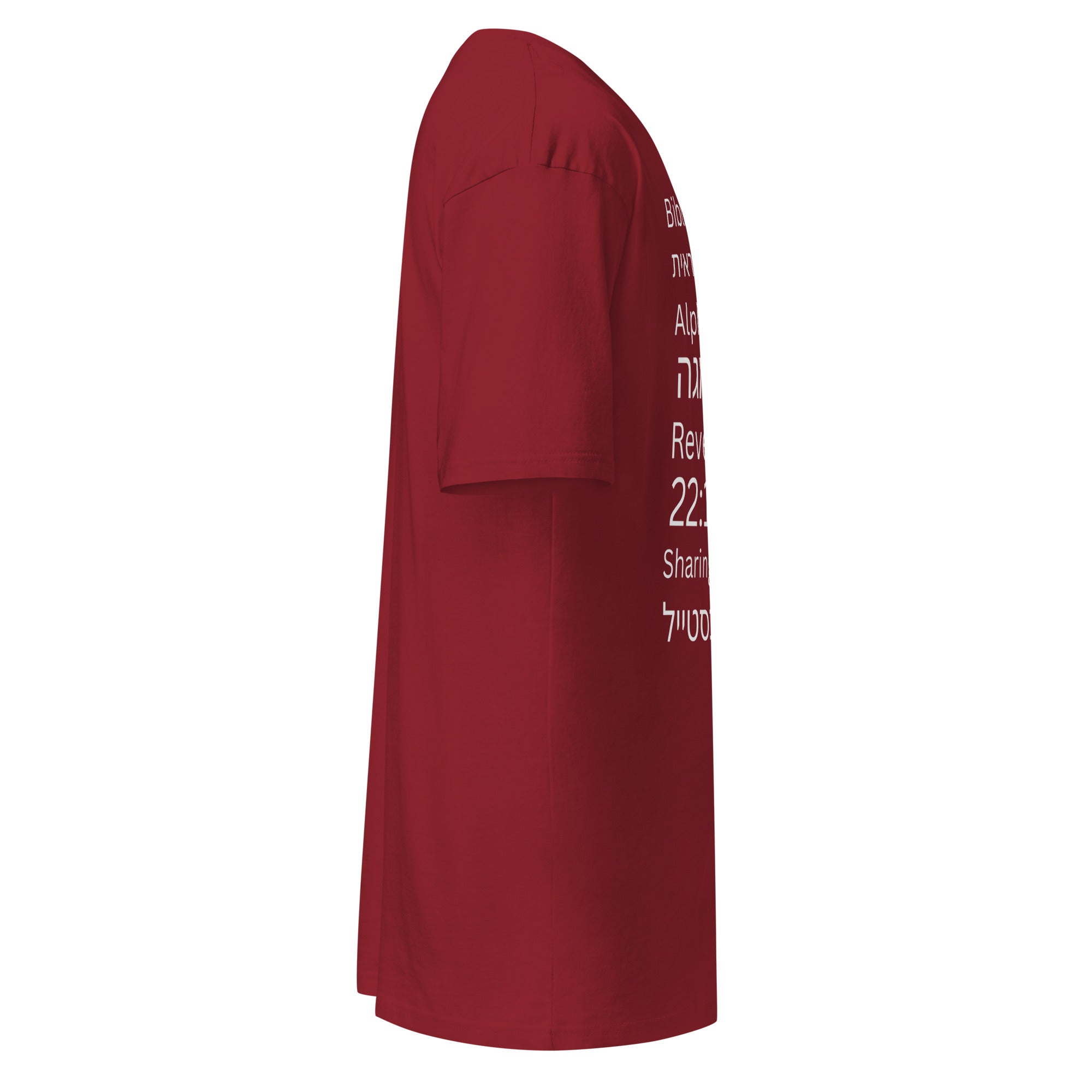 Biblical Truth Cycle - Men's Heavyweight T-Shirt (Hebrew Print)