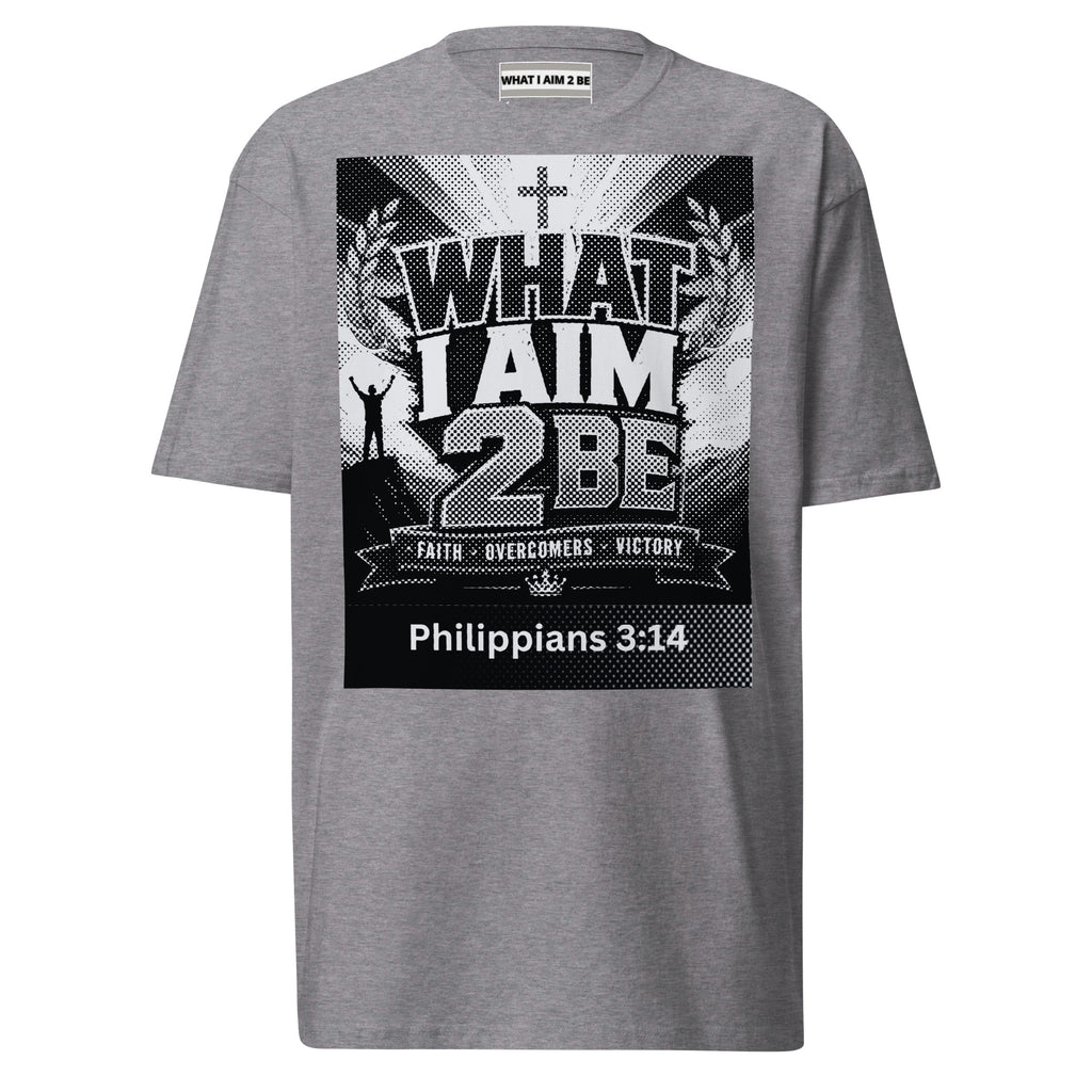 What I Aim 2 Be - Men’s premium heavyweight tee (W.I.A.2.B.)