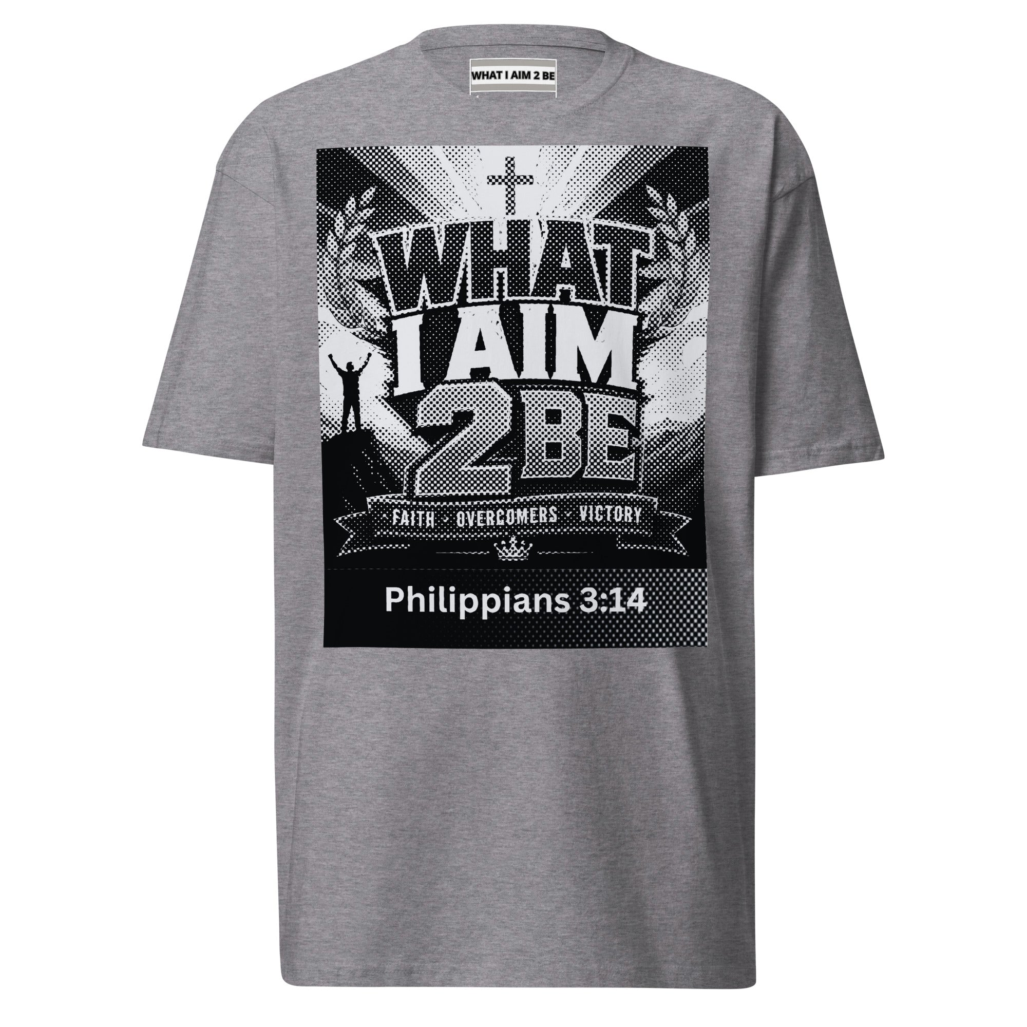 What I Aim 2 Be - Men’s premium heavyweight tee (W.I.A.2.B.)