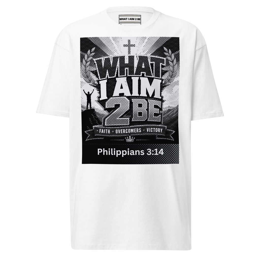 What I Aim 2 Be - Men’s premium heavyweight tee (W.I.A.2.B.)