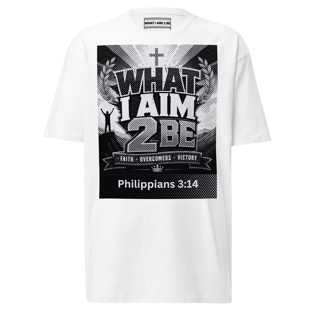 What I Aim 2 Be - Men’s premium heavyweight tee (W.I.A.2.B.)