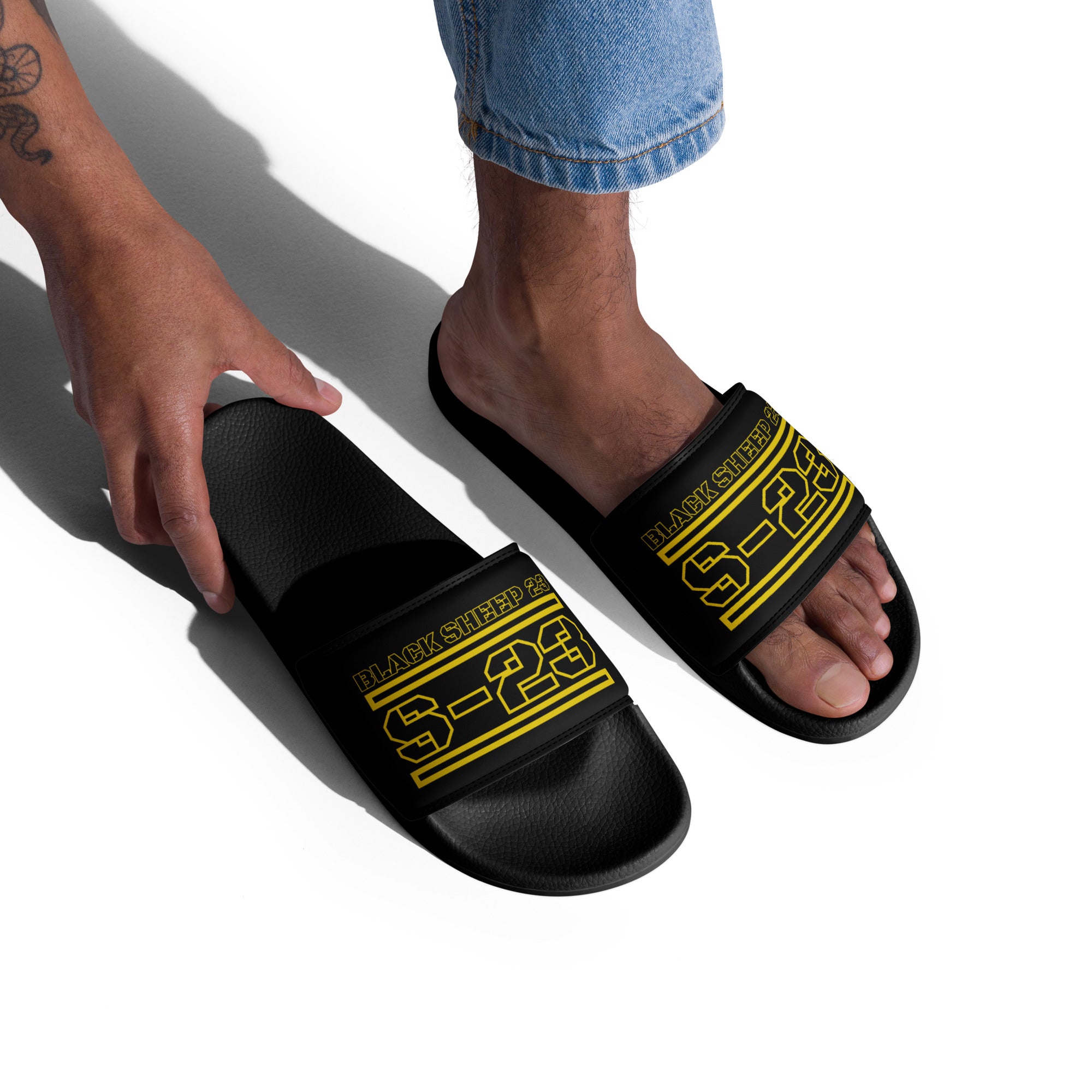 Sheep 23 - Men's Slides  S-23 (Black Sheep 23)