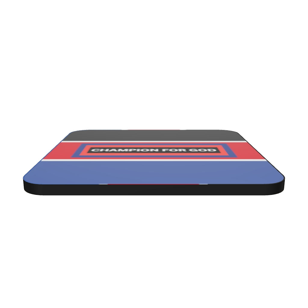 Champion For God - Cork-Back Coaster