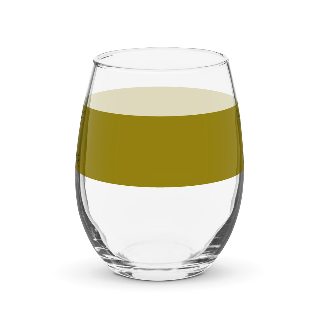 Biblical Truth Cycle - Stemless Wine Glass (Gold and Black)