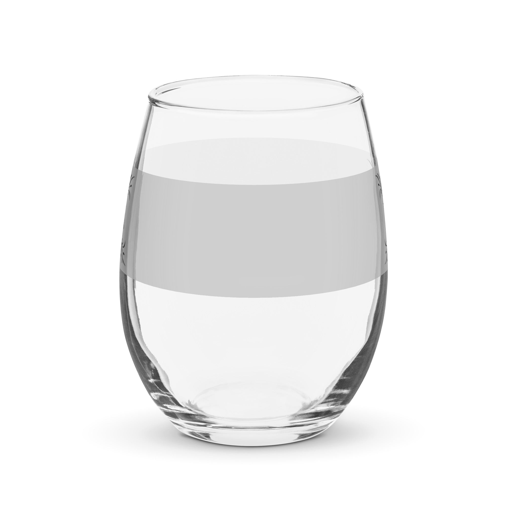 Biblical Truth Cycle - Stemless Wine Glass (Silver and Black)