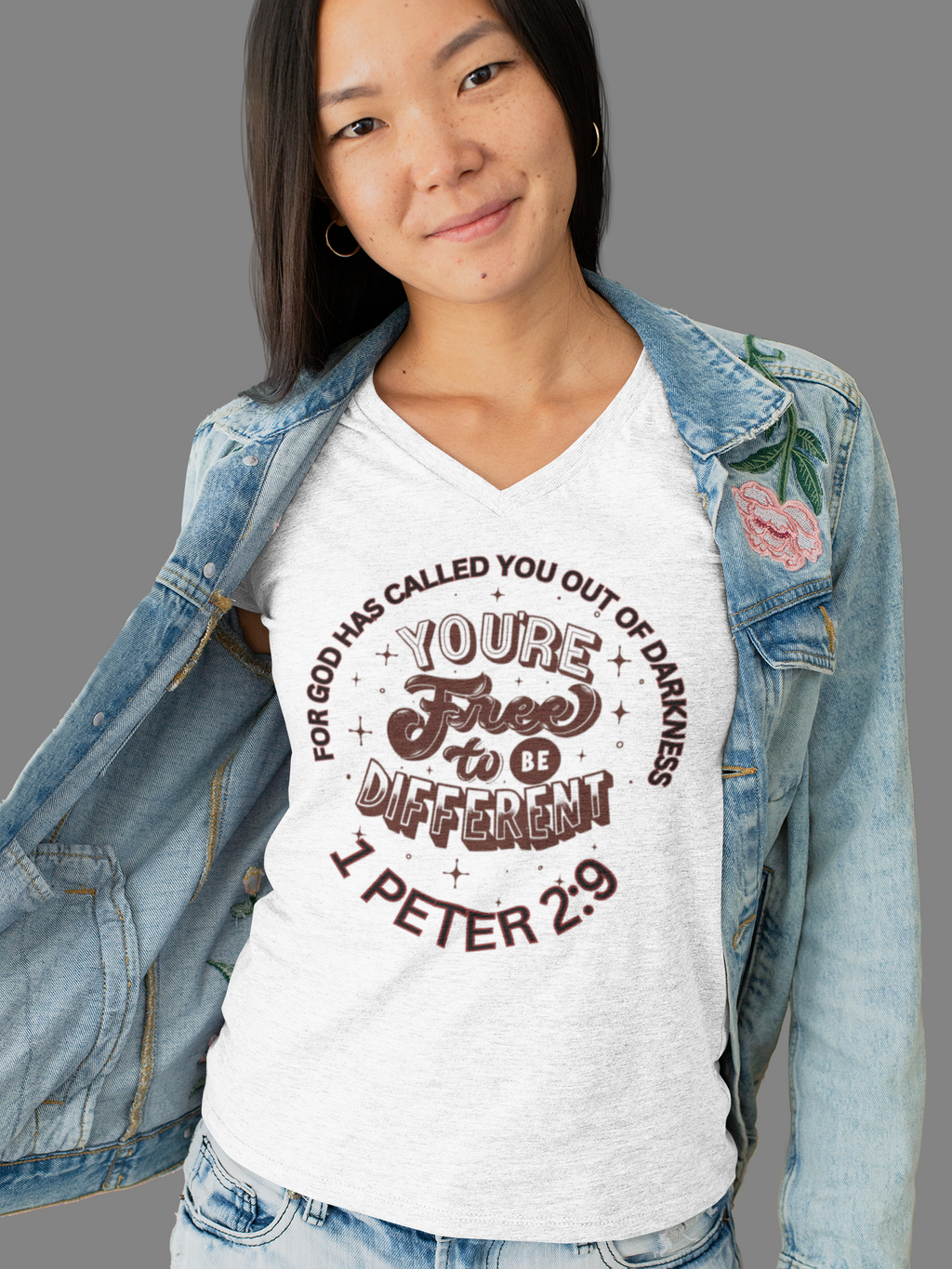 Biblical Truth Cycle - Ladies V Neck T-Shirt