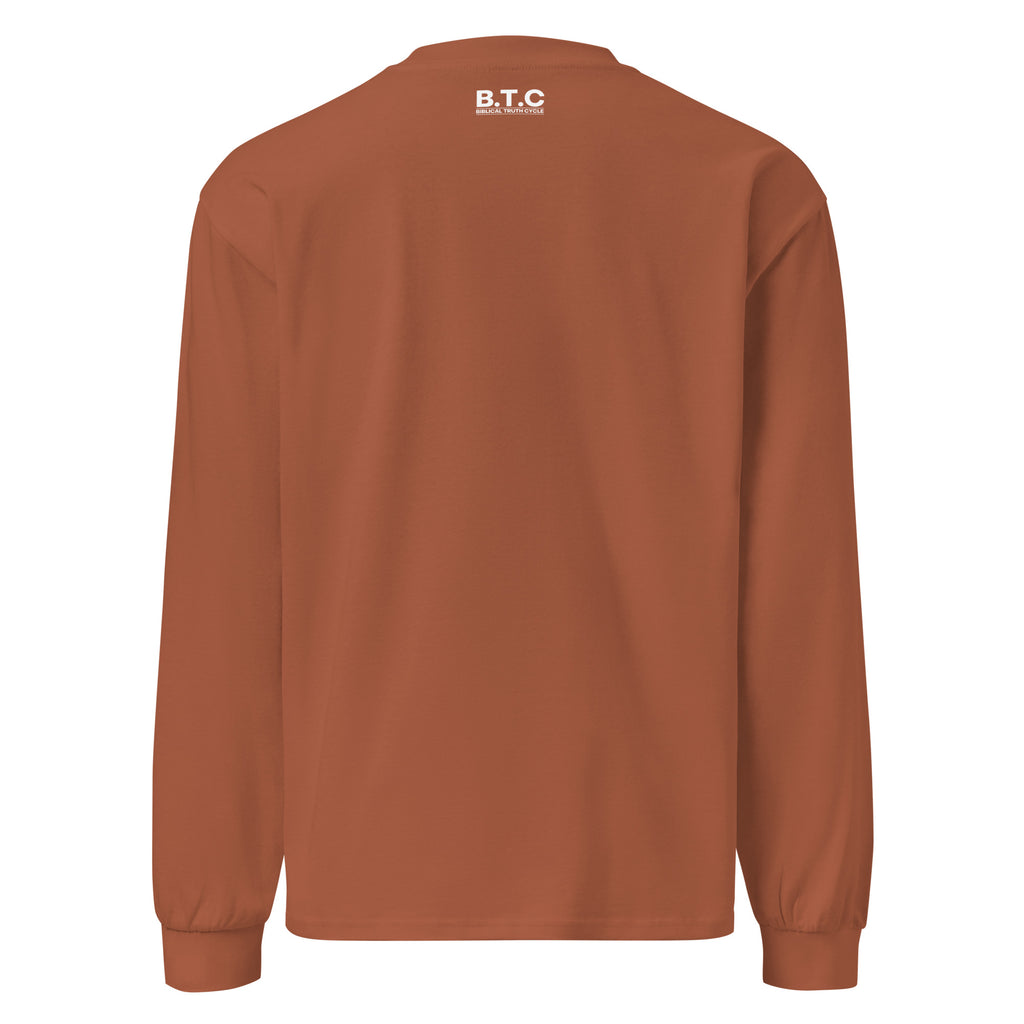 Biblical Truth Cycle - Heavyweight Long Sleeve Shirt (Hebrew Print)