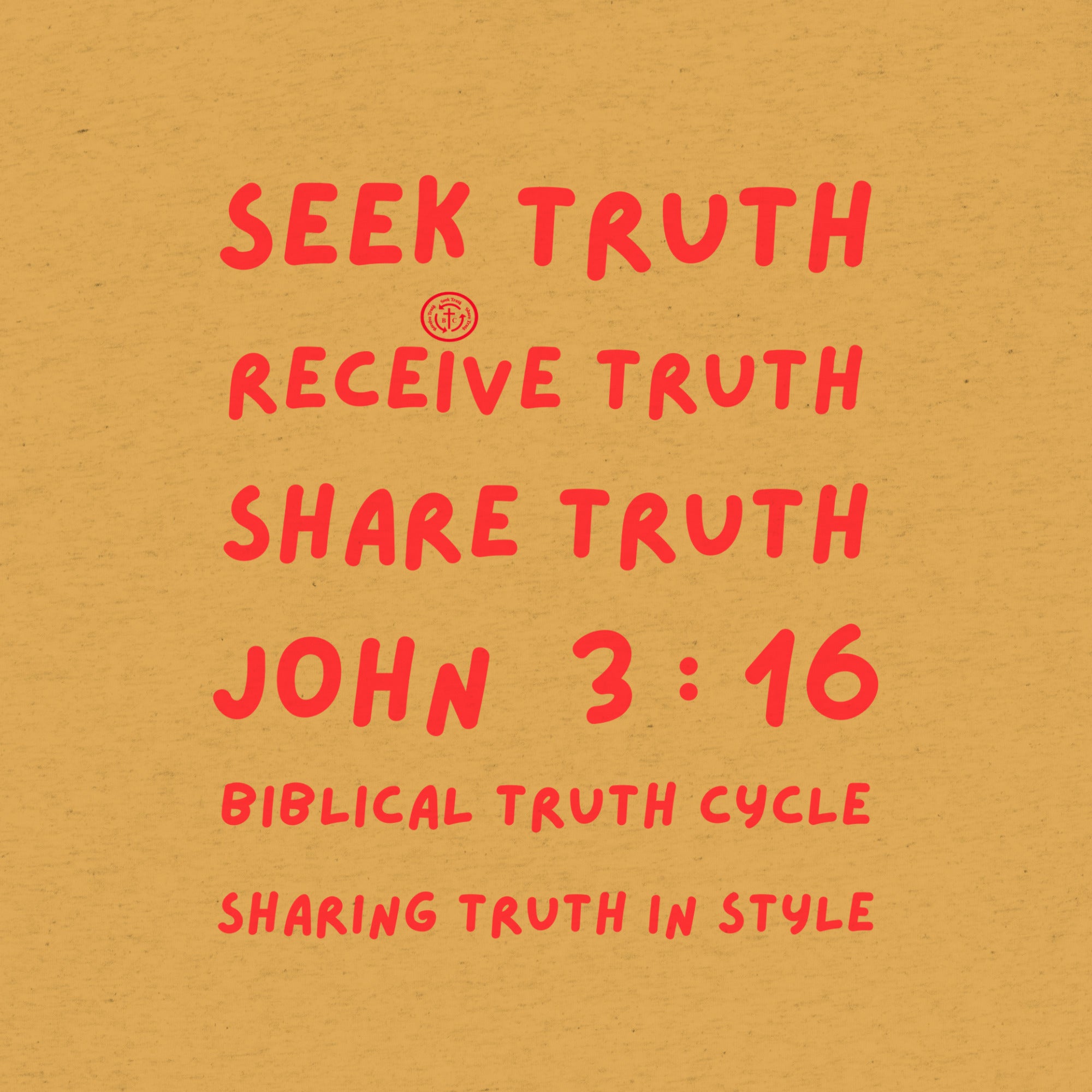 Biblical Truth Cycle - Short Sleeve T-Shirt  (SRST- JOHN 3:16)