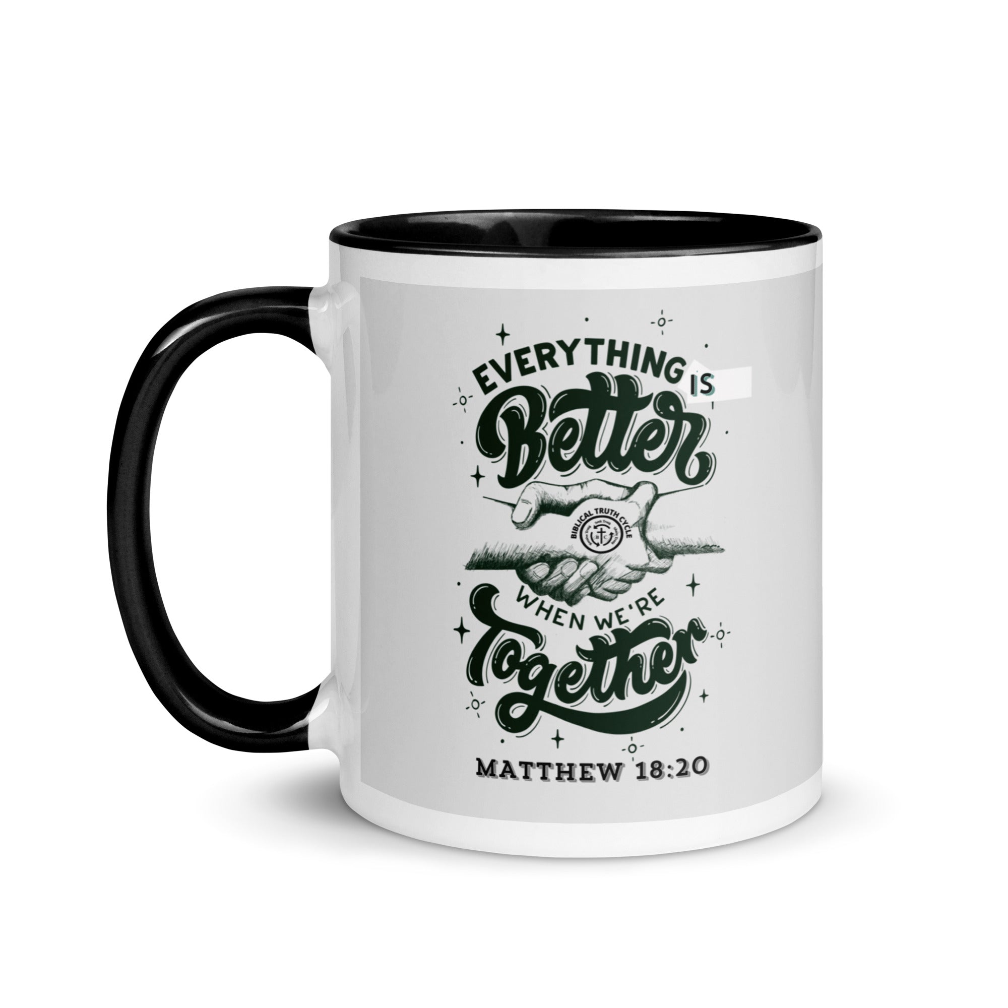 Biblical Truth Cycle - Black Mug 11oz (Better Together)