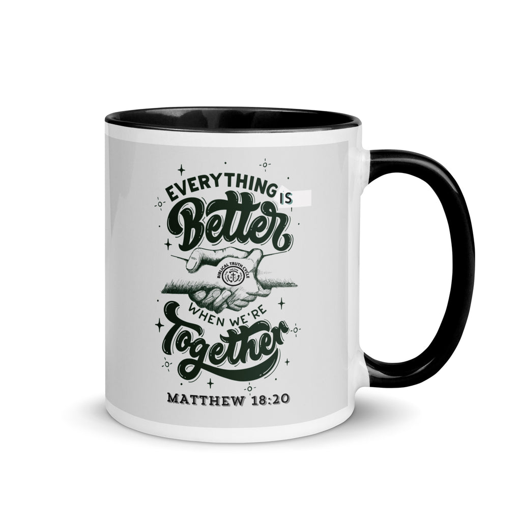 Biblical Truth Cycle - Black Mug 11oz (Better Together)