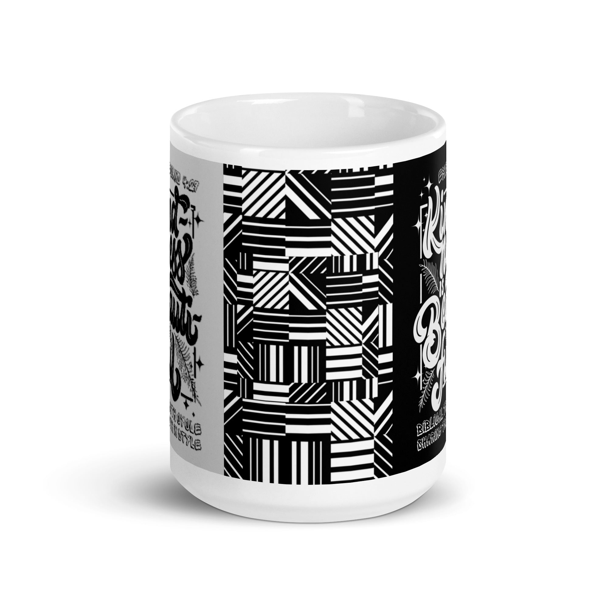 Biblical Truth Cycle - White Mug 15oz (Kindness is Beautiful)