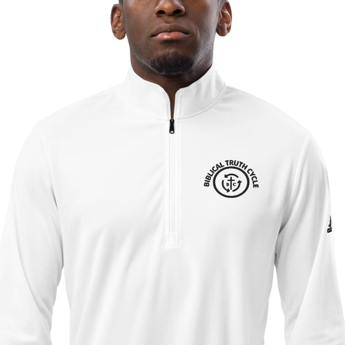 Biblical Truth Cycle - Adidas Quarter Zip Pullover (Logo-No-Slo) _ Embroidered