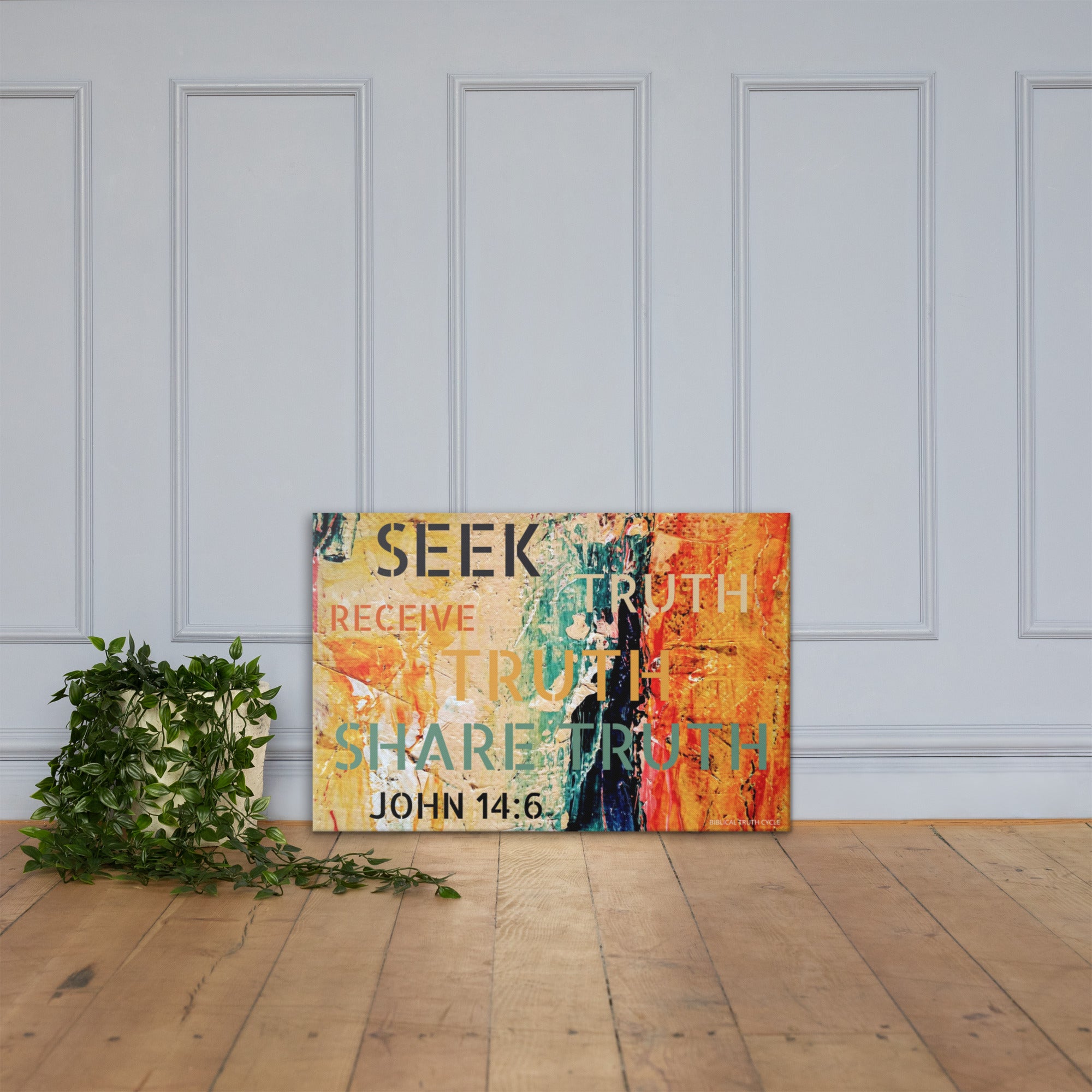 Biblical Truth Cycle - Wall Canvas