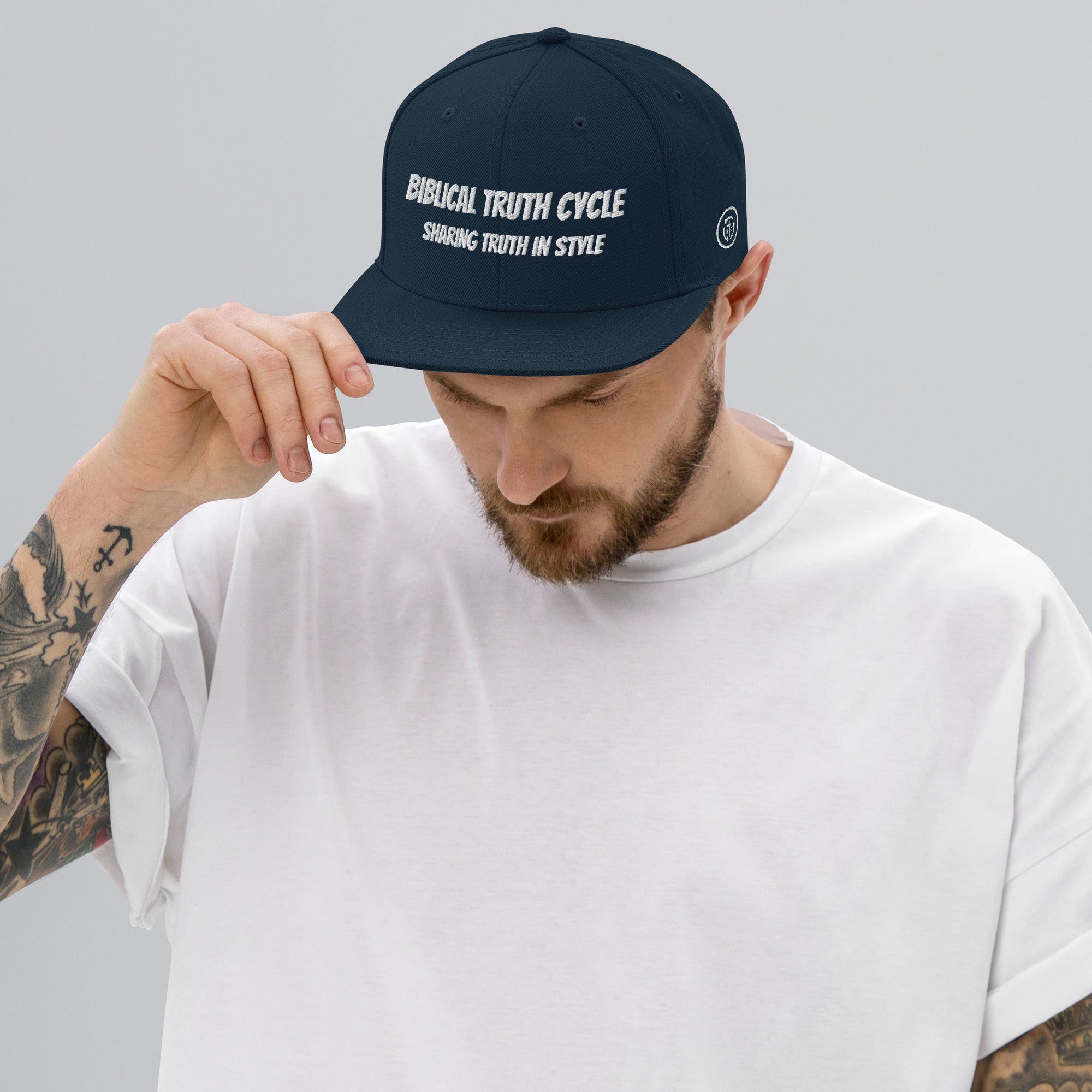 Biblical Truth Cycle - Snapback Hat _ Embroidered