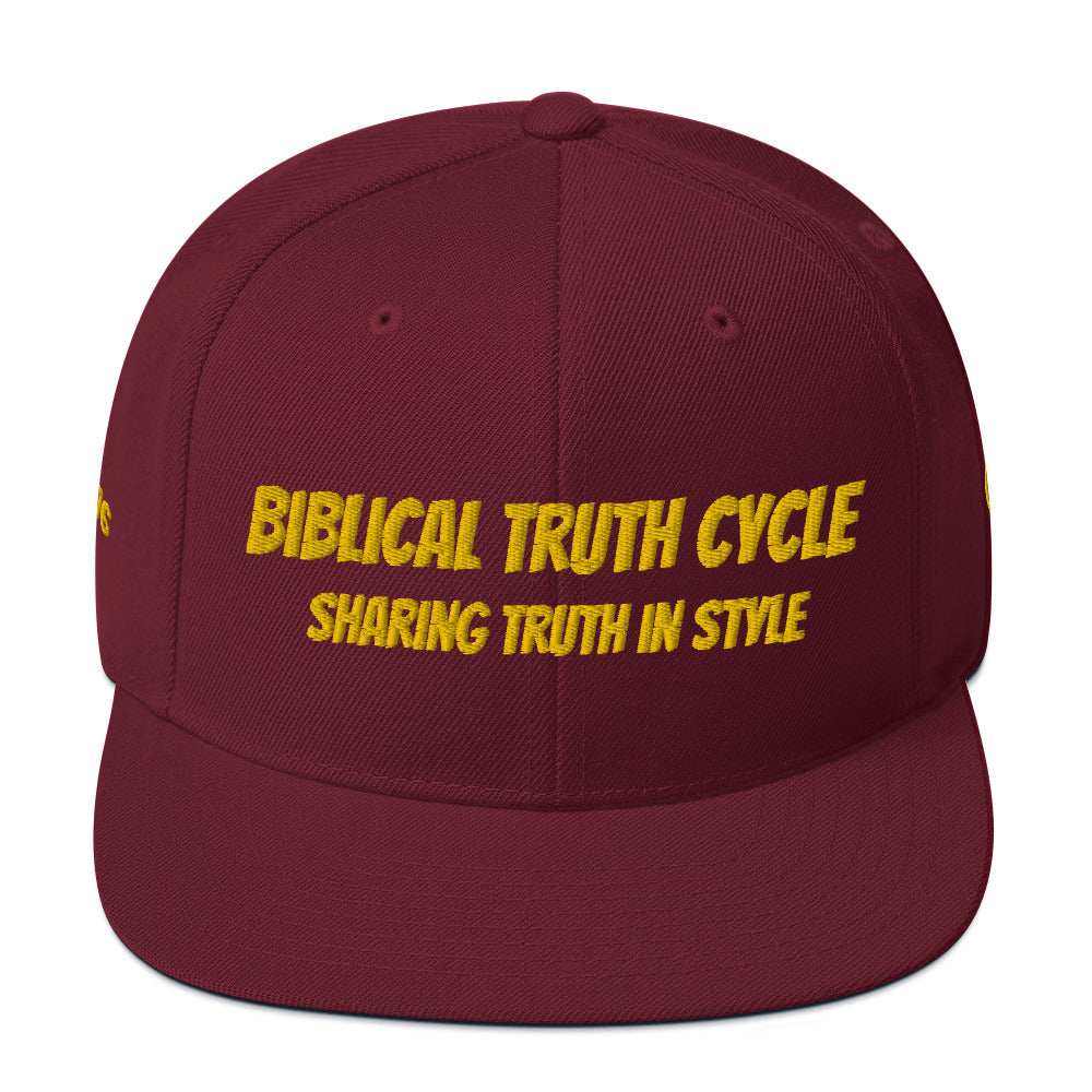Biblical Truth Cycle - Snapback Hat _ Embroidered