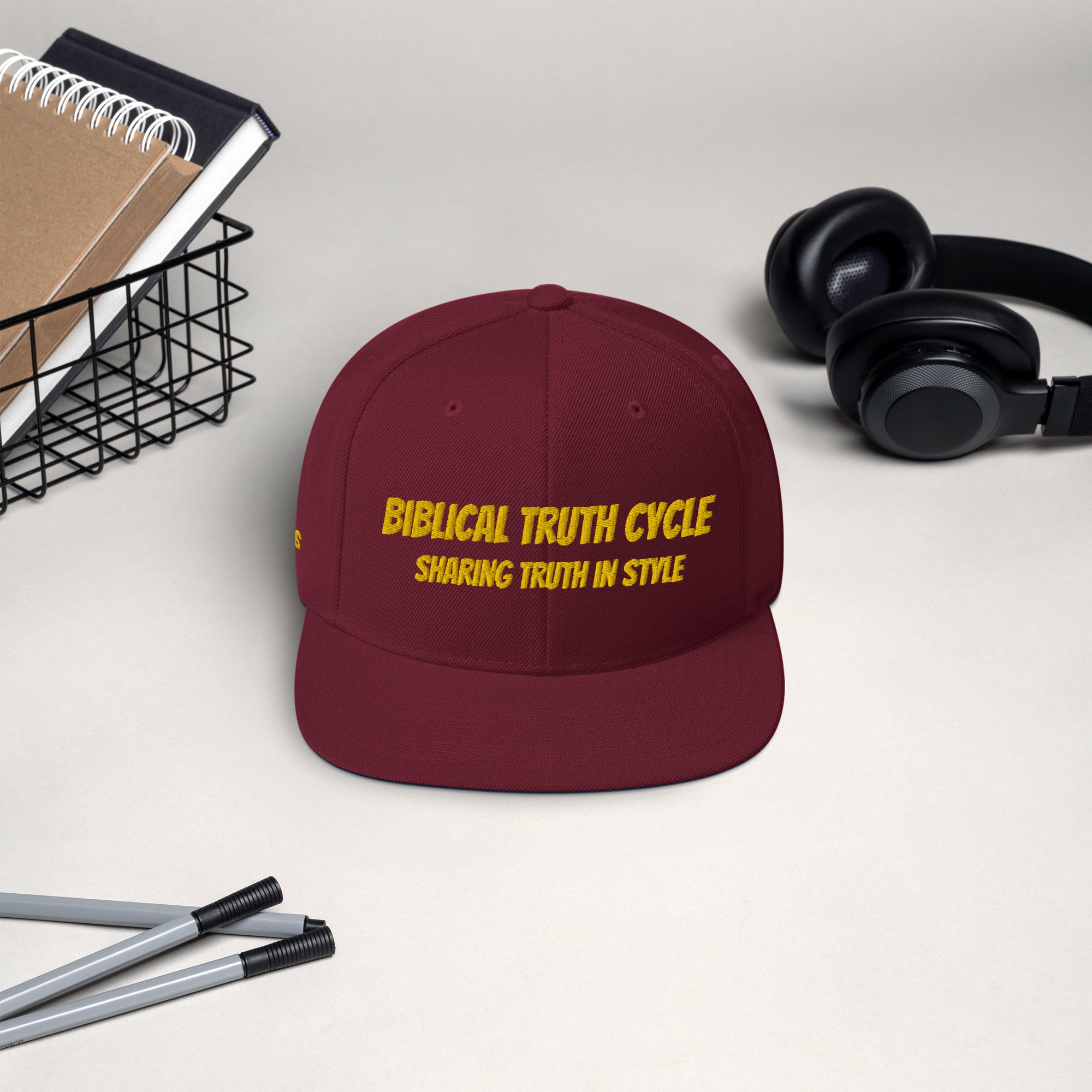 Biblical Truth Cycle - Snapback Hat _ Embroidered