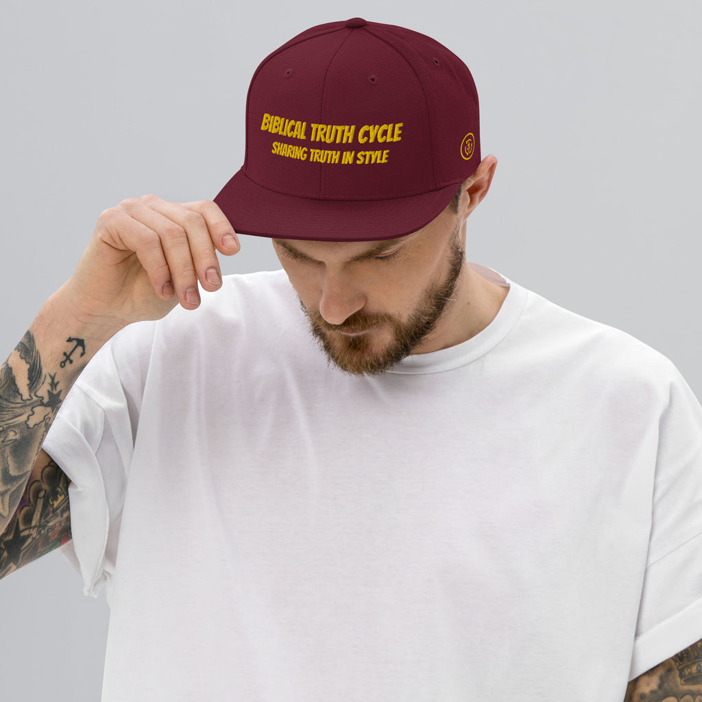 Biblical Truth Cycle - Snapback Hat _ Embroidered