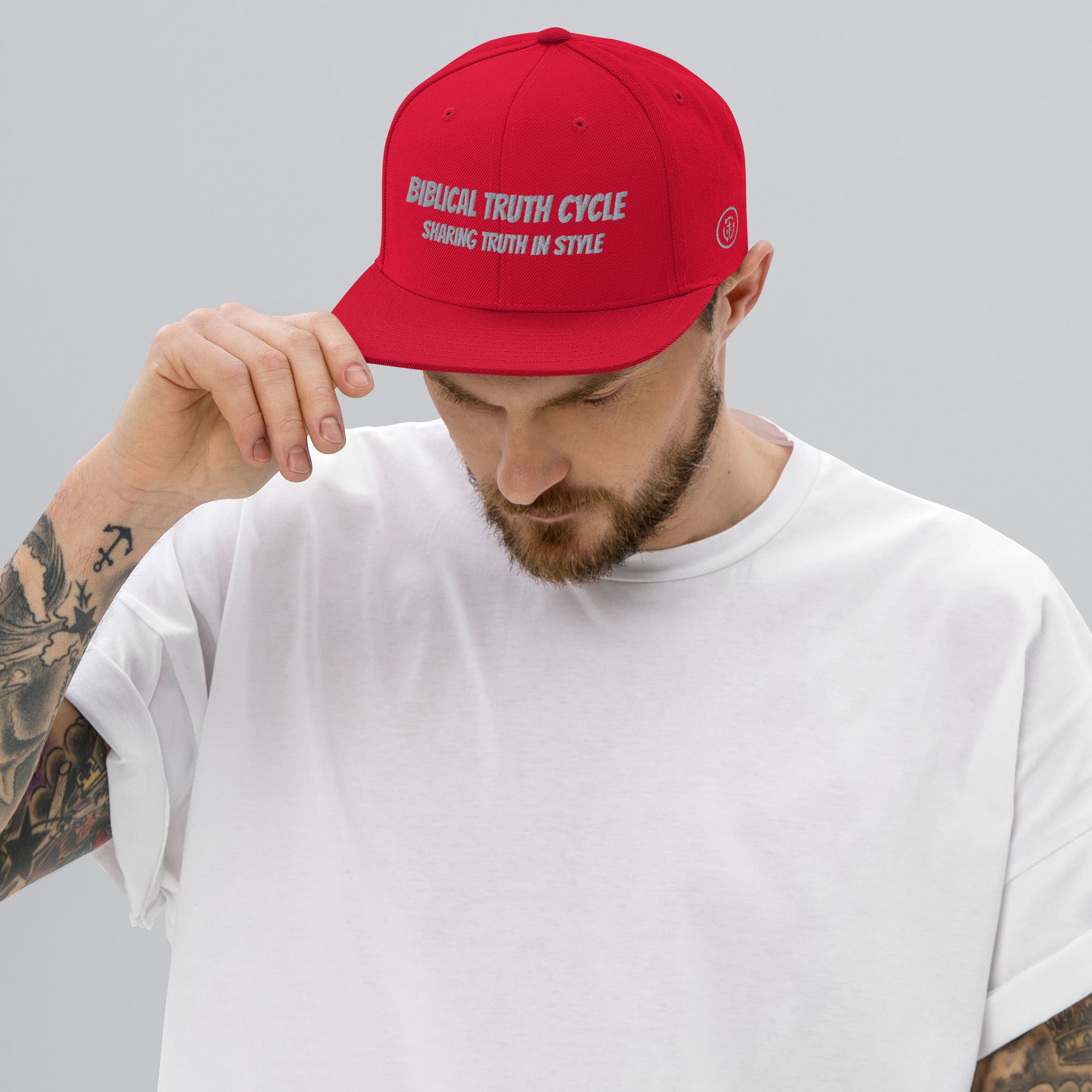 Biblical Truth Cycle - Snapback Hat _ Embroidered
