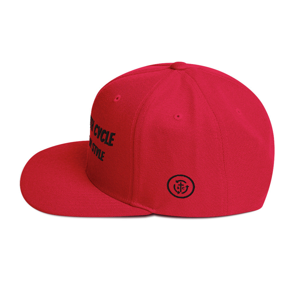 Biblical Truth Cycle - Snapback Hat _ Embroidered