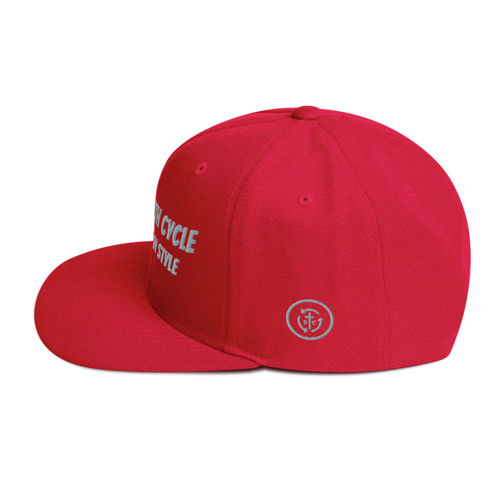 Biblical Truth Cycle - Snapback Hat _ Embroidered