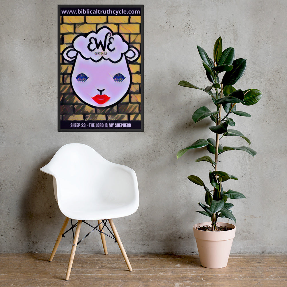SHEEP 23 - Framed Poster (EWE)