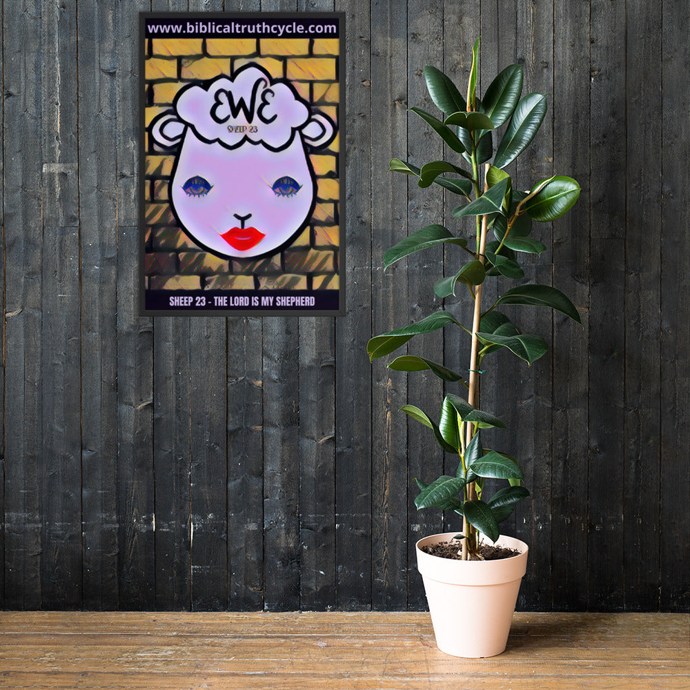 SHEEP 23 - Framed Poster (EWE)