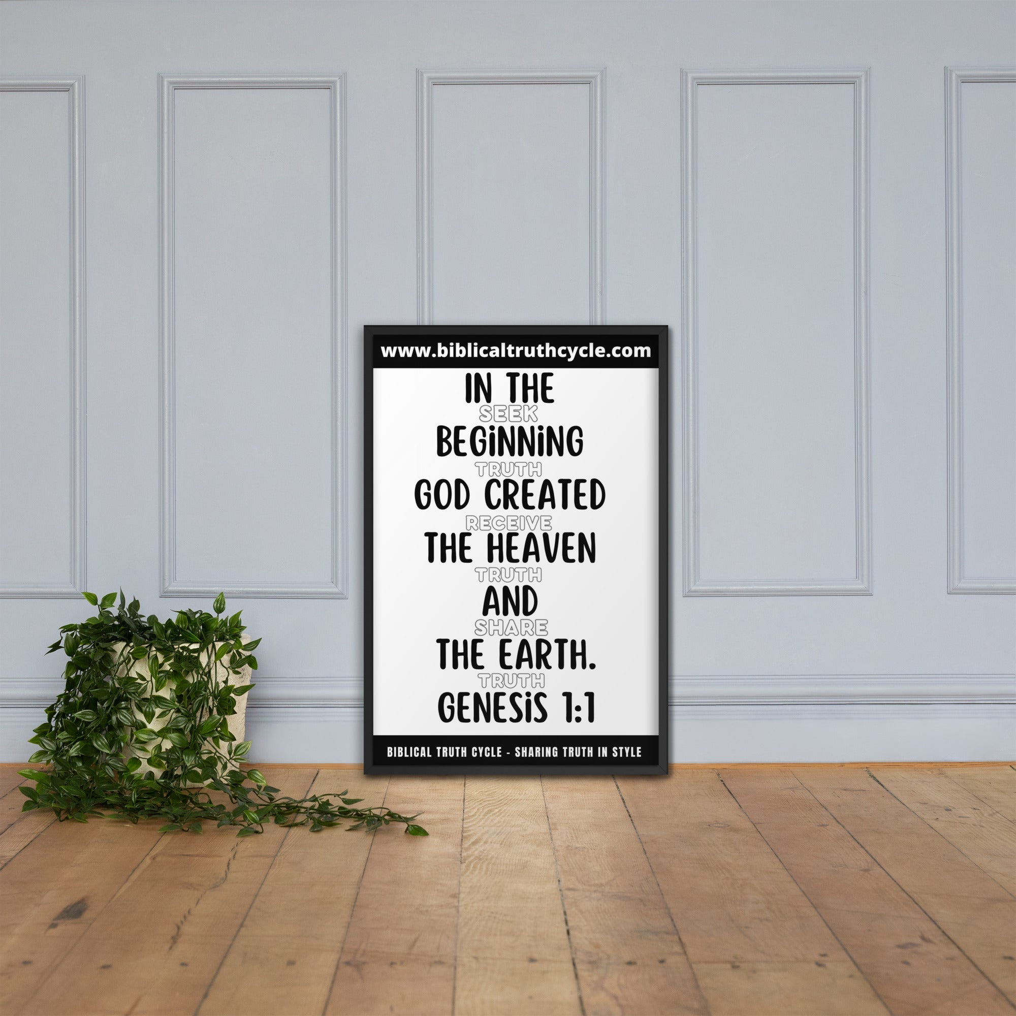 Biblical Truth Cycle - Framed Poster