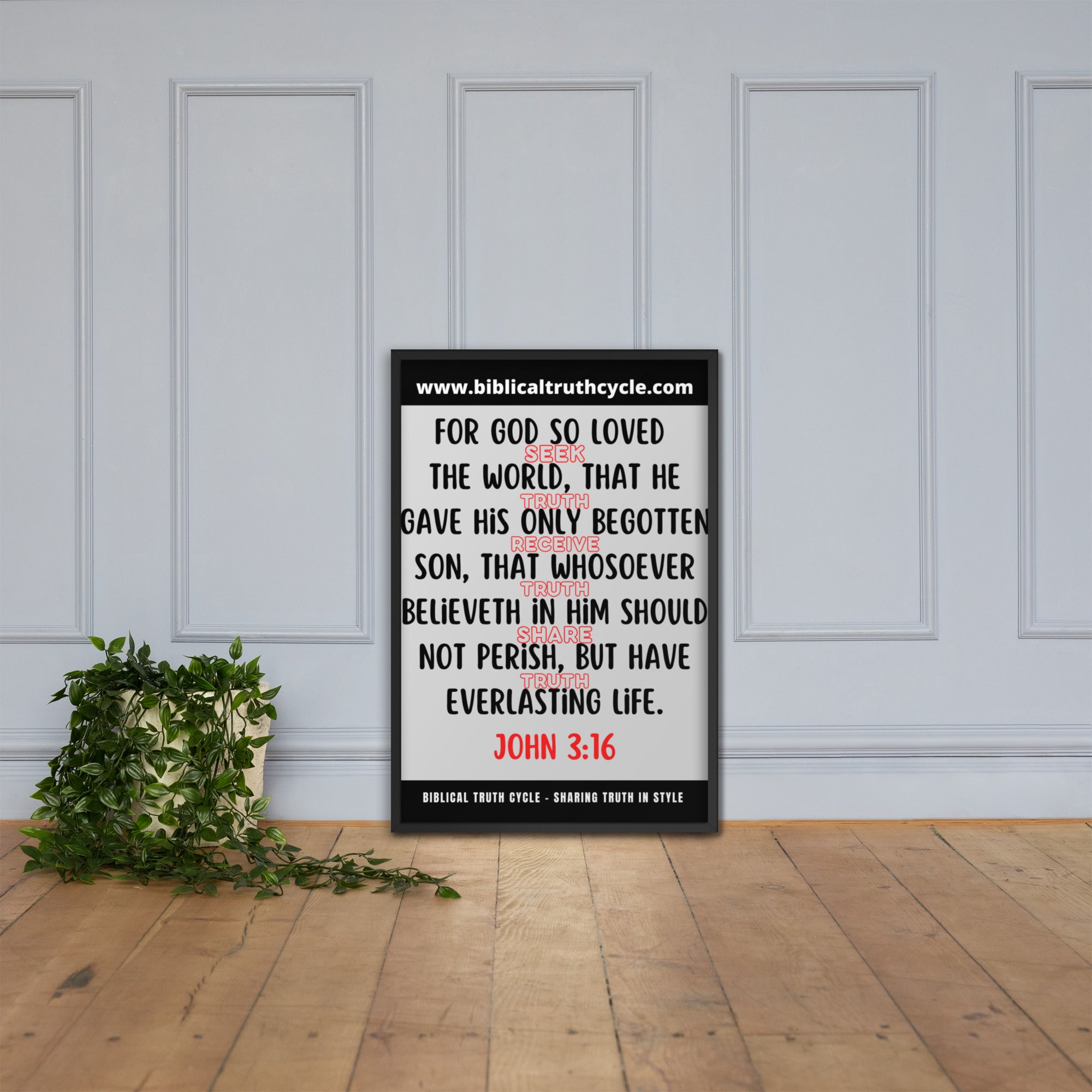 Biblical Truth Cycle - Framed Poster
