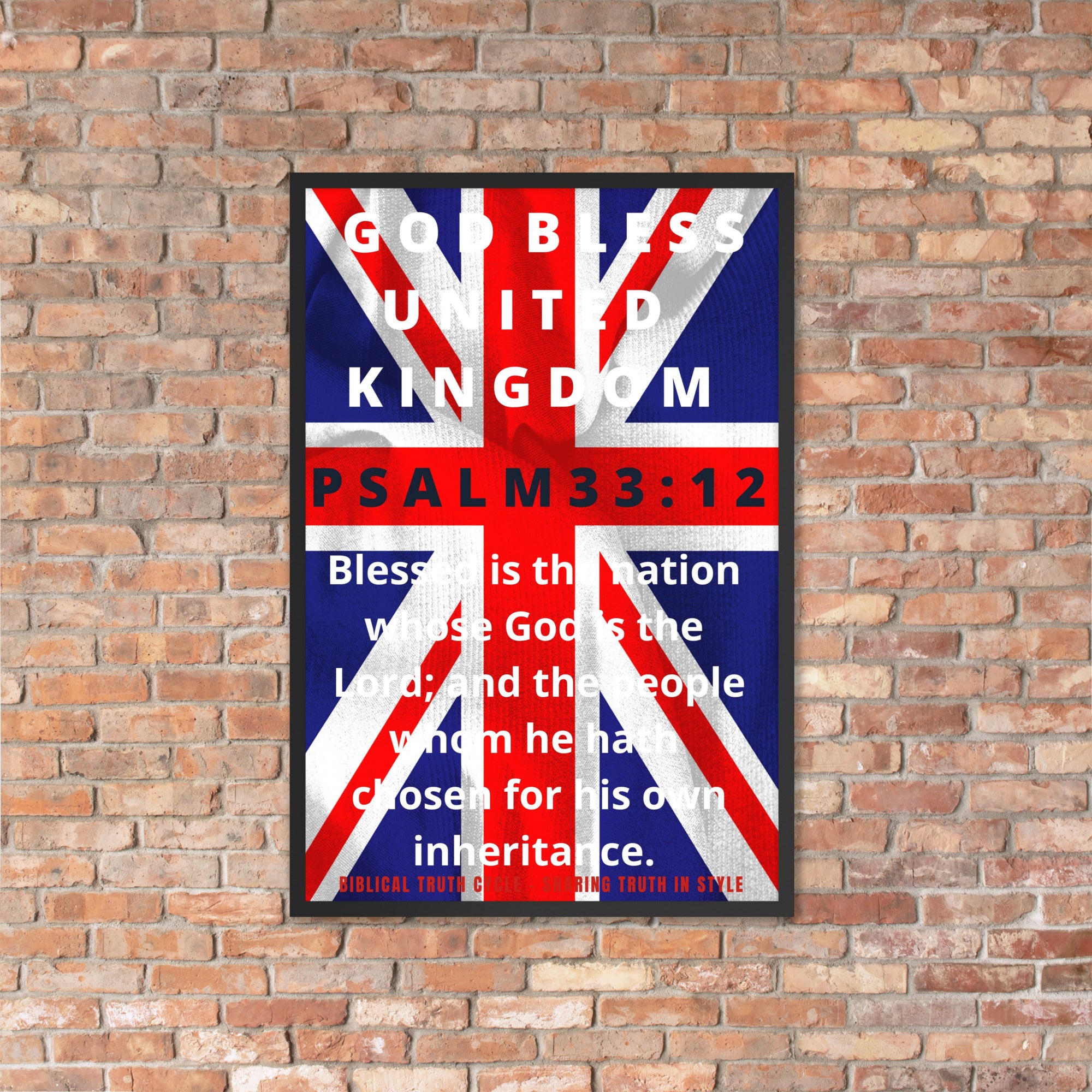 Biblical Truth Cycle - Framed Poster (United Kingdom)