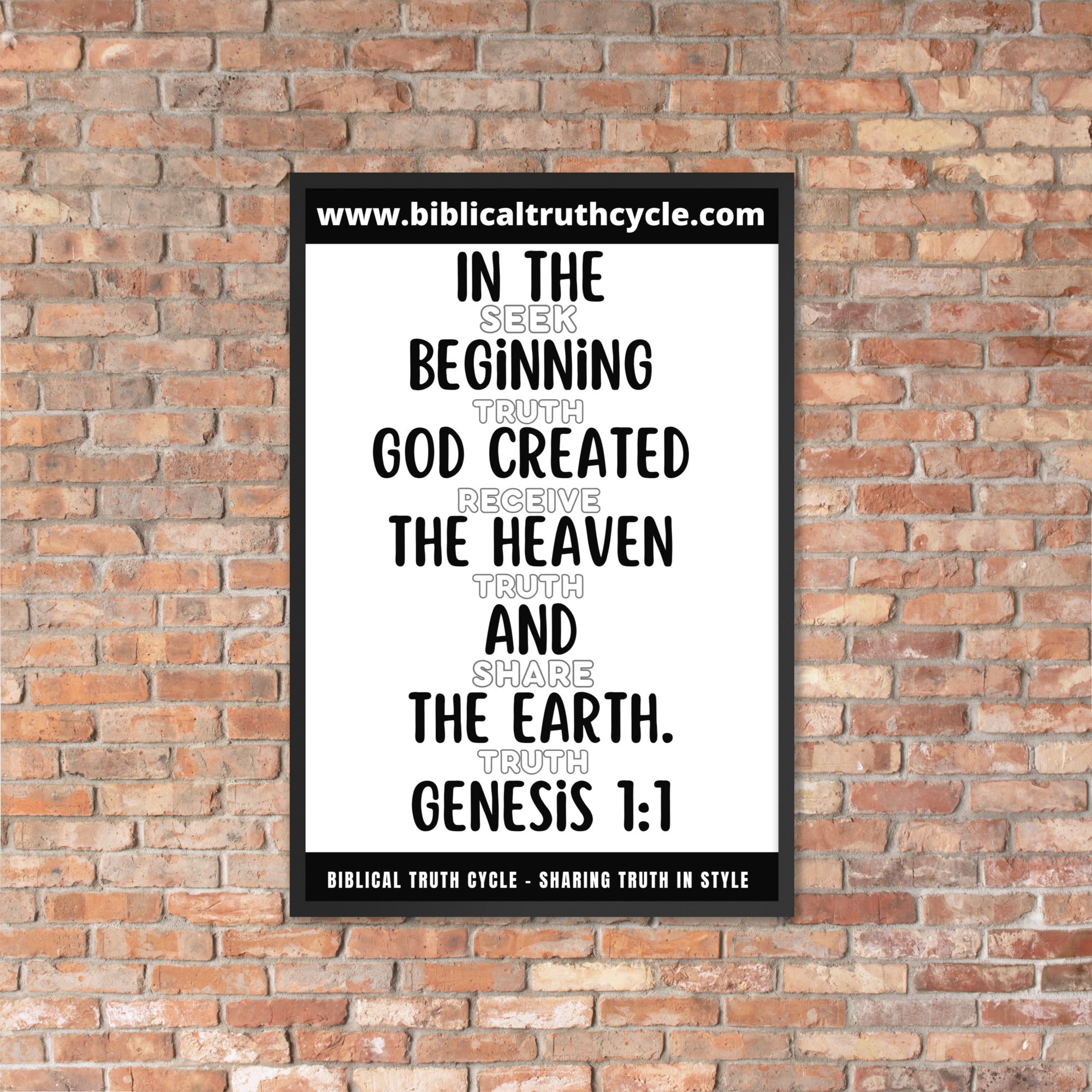Biblical Truth Cycle - Framed Poster