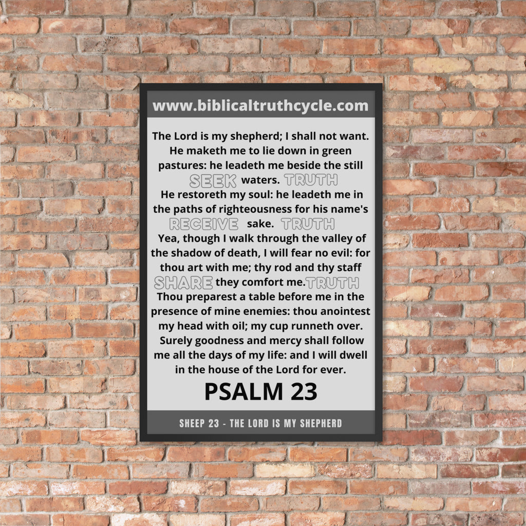 Biblical Truth Cycle - Framed Poster