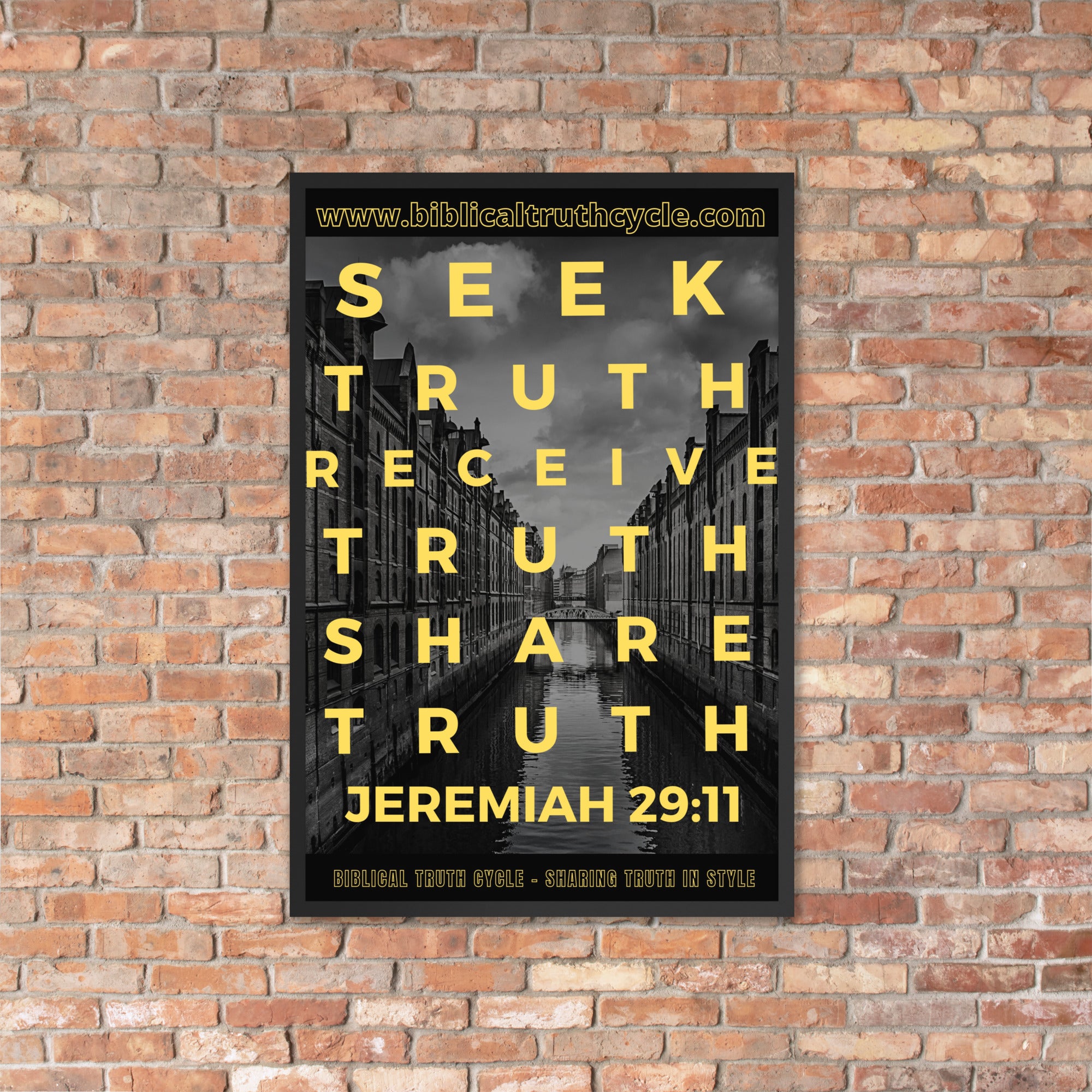 Biblical Truth Cycle - Framed Poster
