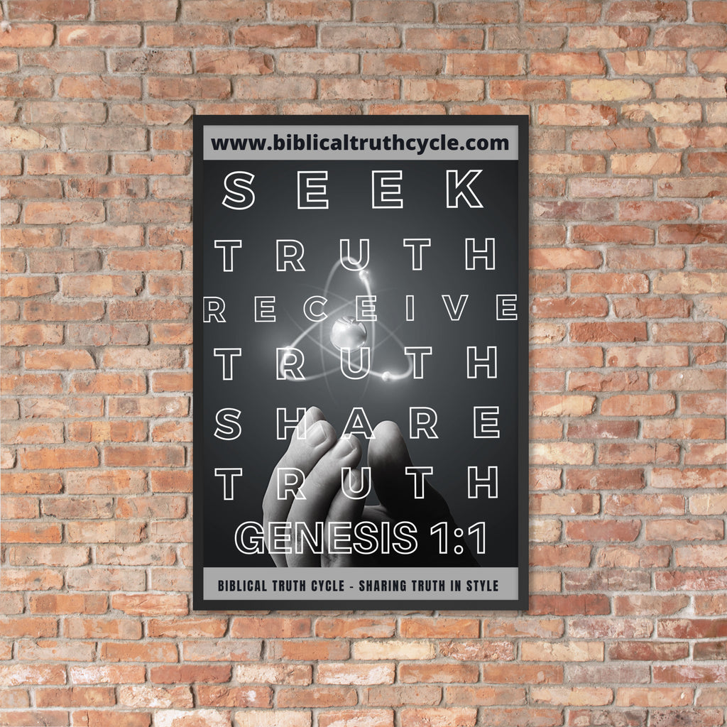Biblical Truth Cycle - Framed Poster (Mono)