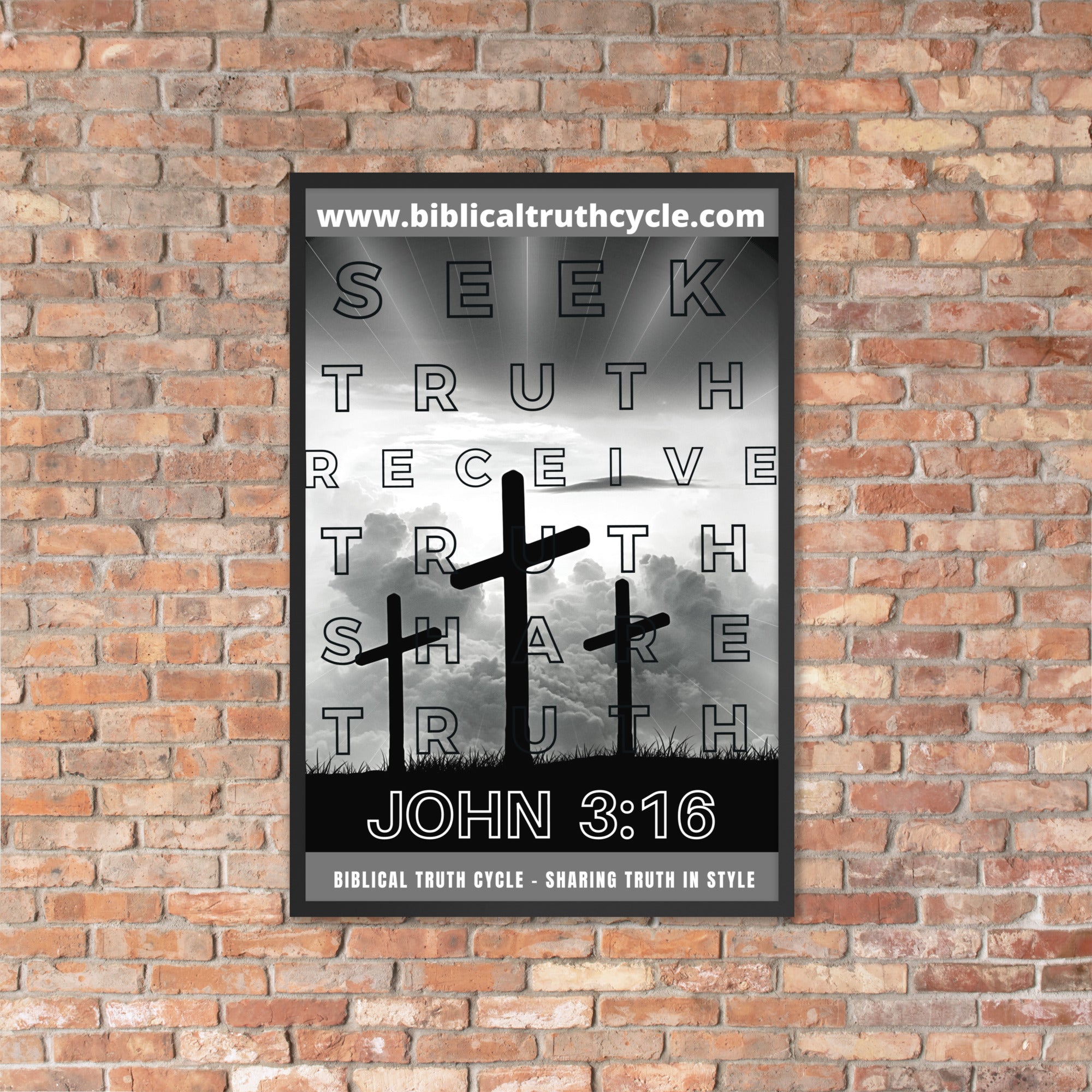 Biblical Truth Cycle - Framed Poster