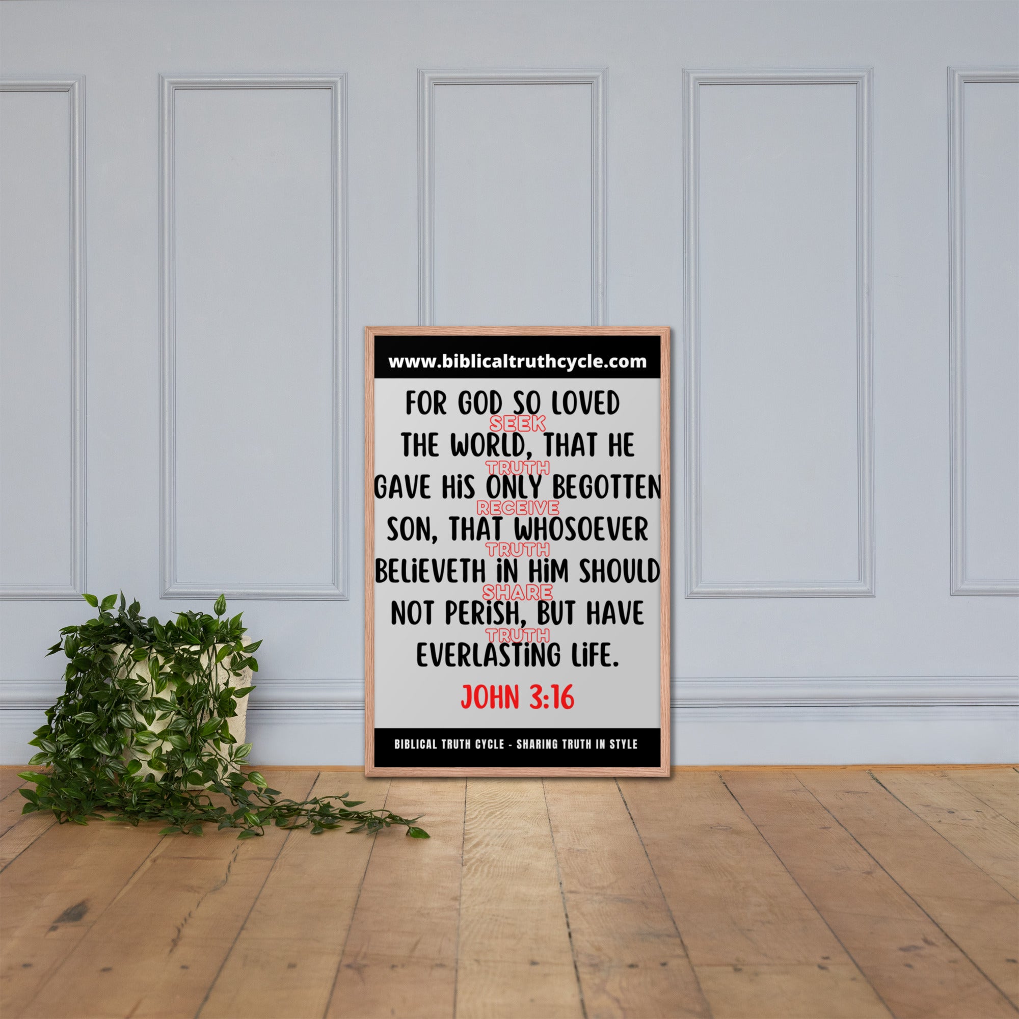 Biblical Truth Cycle - Framed Poster