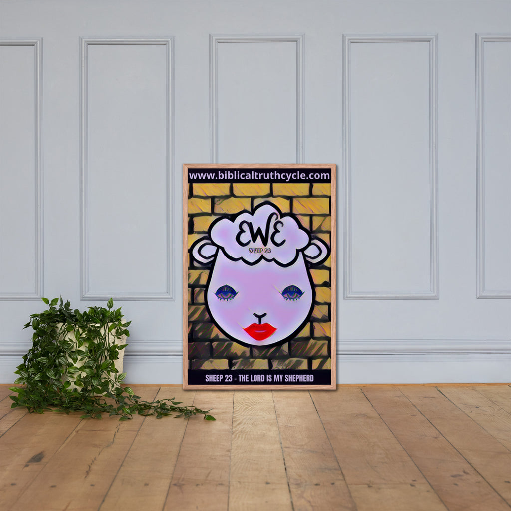 SHEEP 23 - Framed Poster (EWE)