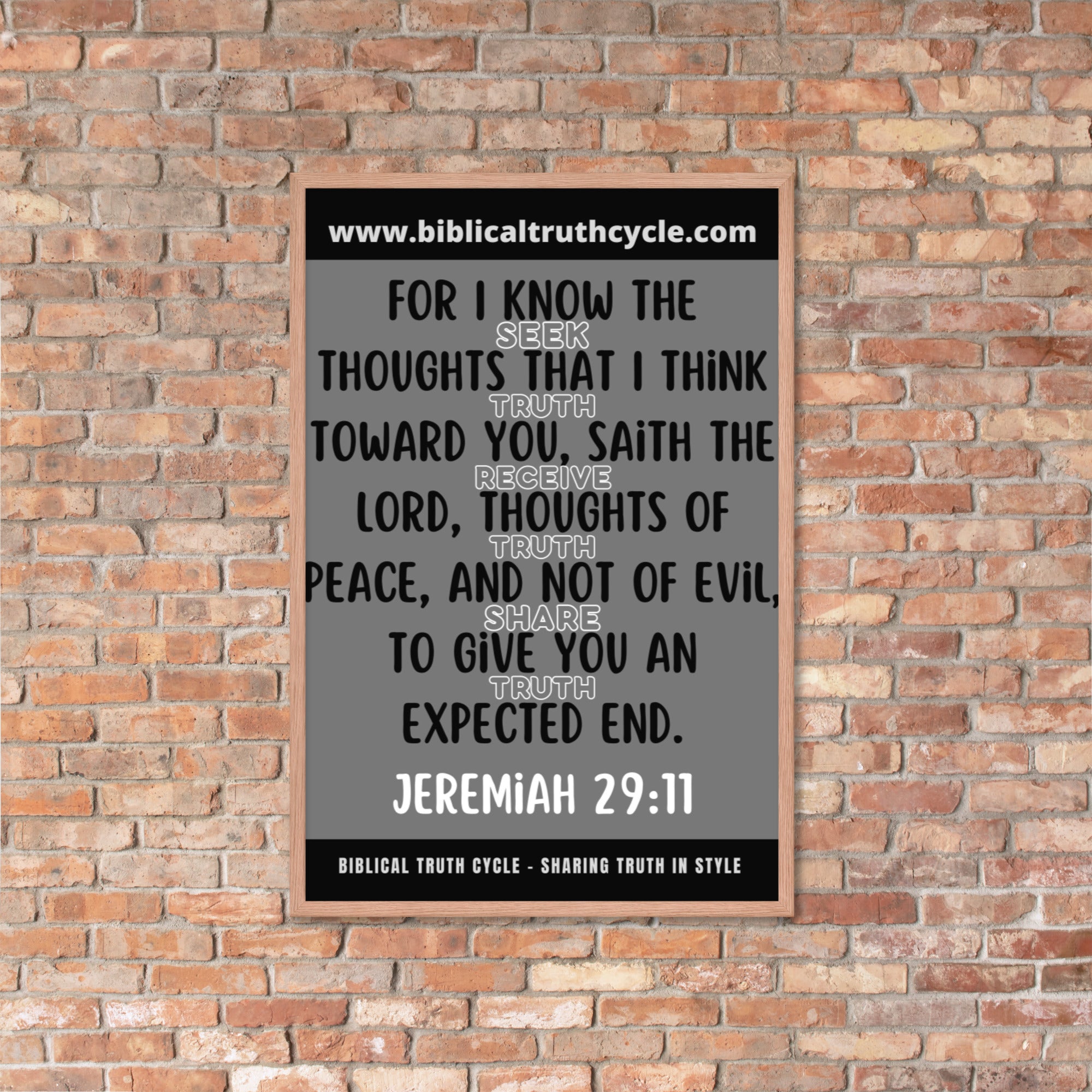 Biblical Truth Cycle - Framed Poster