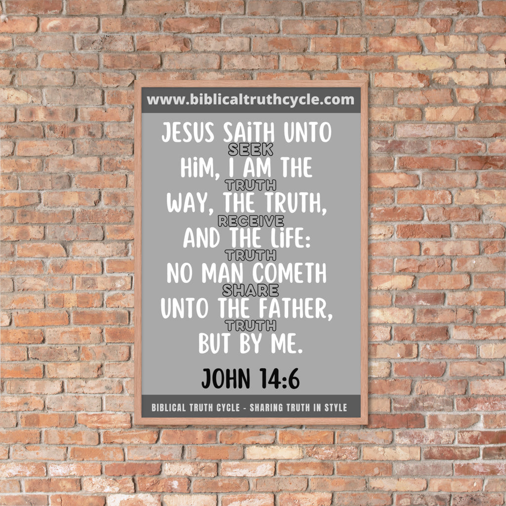 Biblical Truth Cycle - Framed Poster