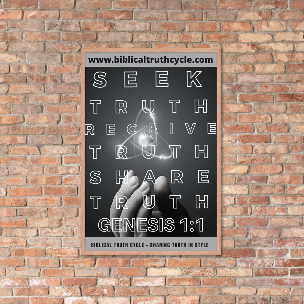 Biblical Truth Cycle - Framed Poster (Mono)