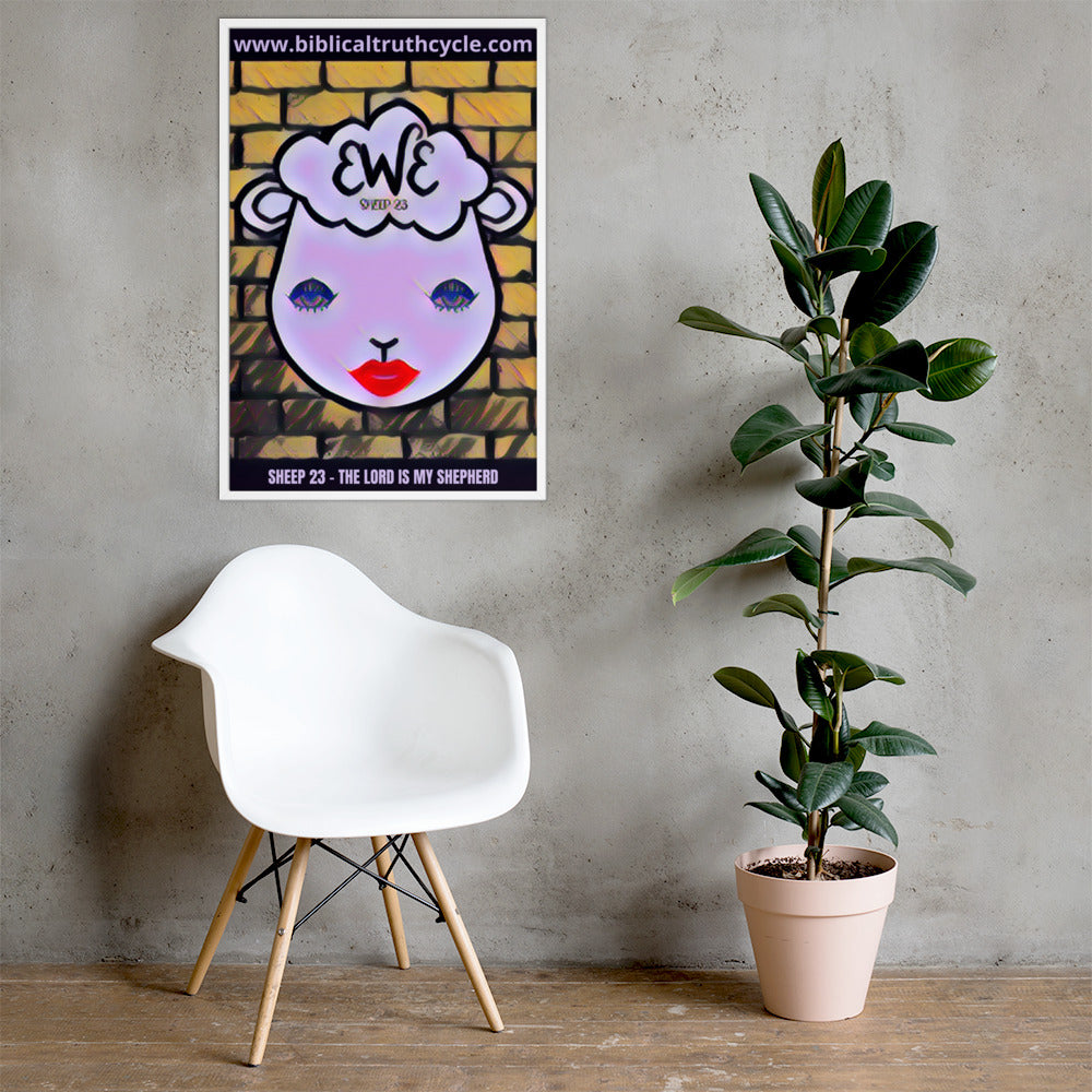 SHEEP 23 - Framed Poster (EWE)